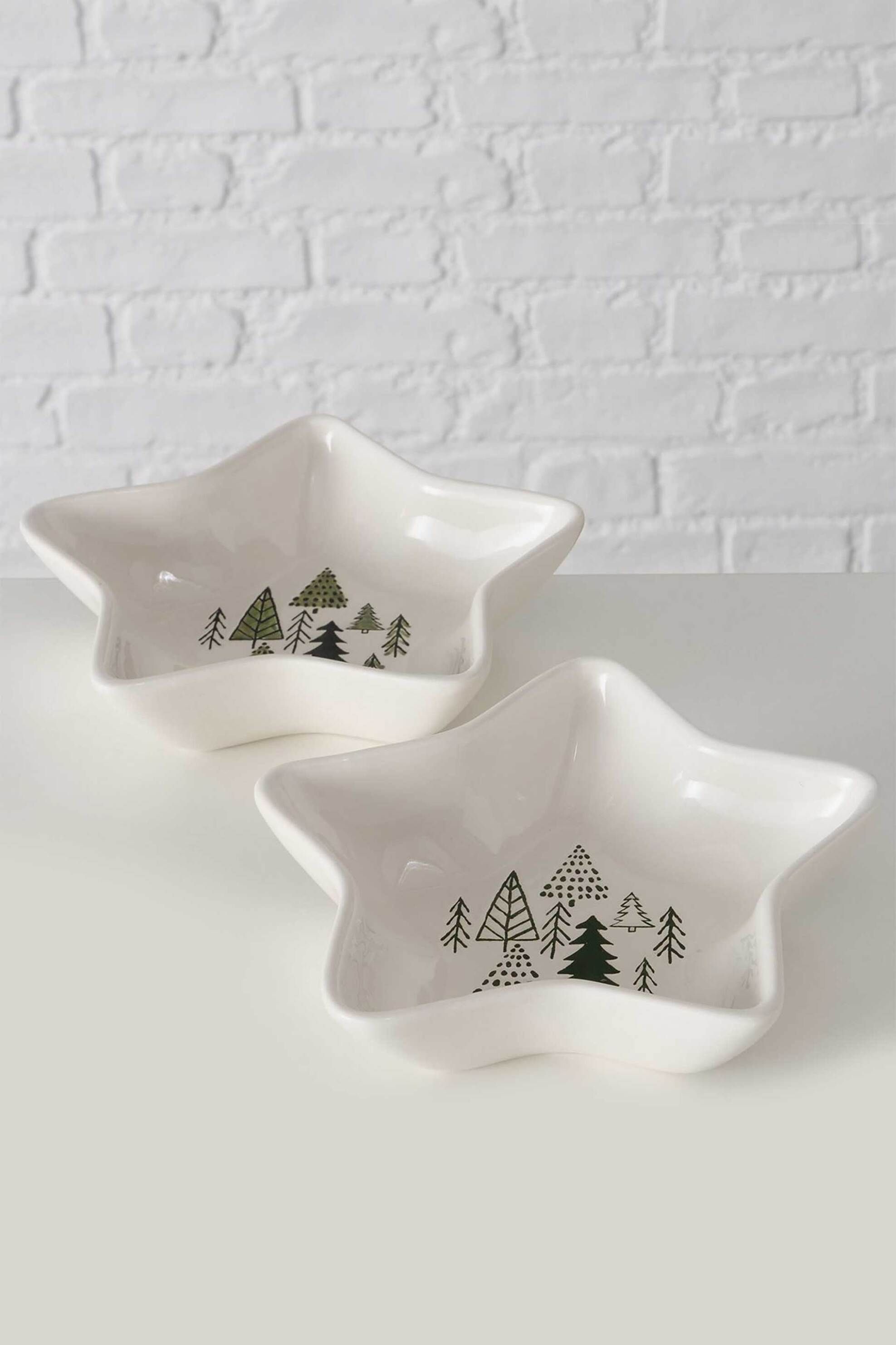 DOMUS HOMUS DOMUS HOMUS χριστουγεννιάτικο κεραμικό μπολ σερβιρίσματος 20 x 20 x 5 cm - 20-25-271