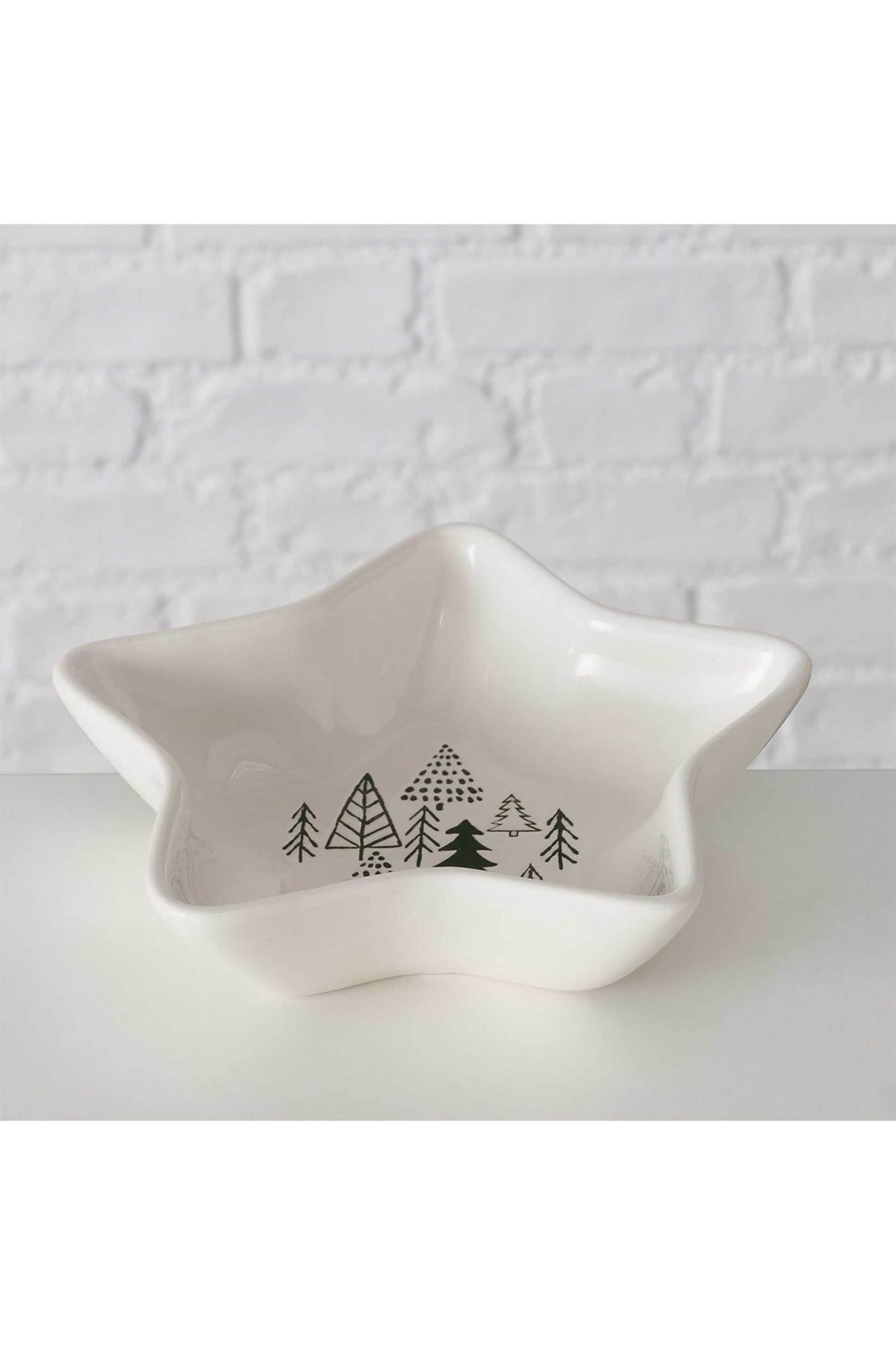 DOMUS HOMUS χριστουγεννιάτικο κεραμικό μπολ σερβιρίσματος 20 x 20 x 5 cm - 20-25-271 φωτογραφία