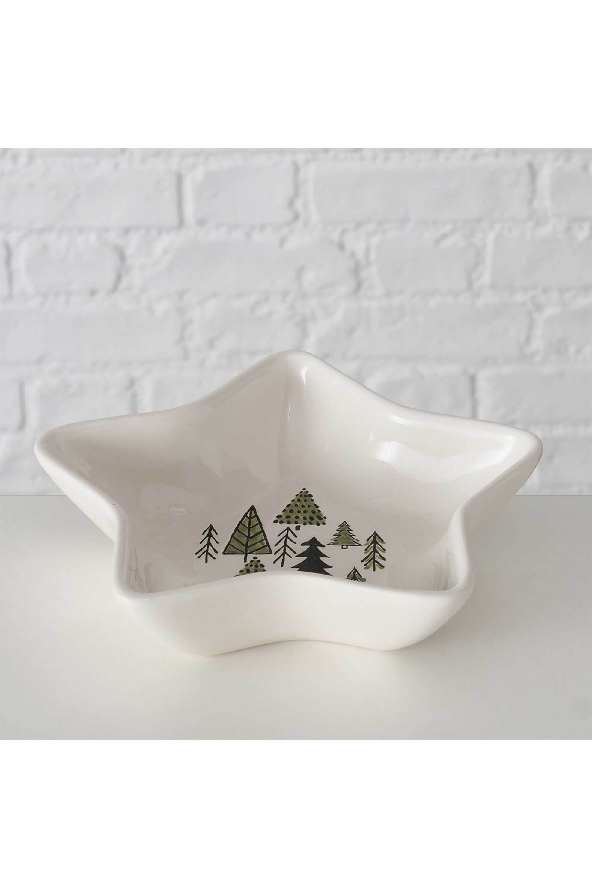 DOMUS HOMUS χριστουγεννιάτικο κεραμικό μπολ σερβιρίσματος 20 x 20 x 5 cm - 20-25-271 φωτογραφία