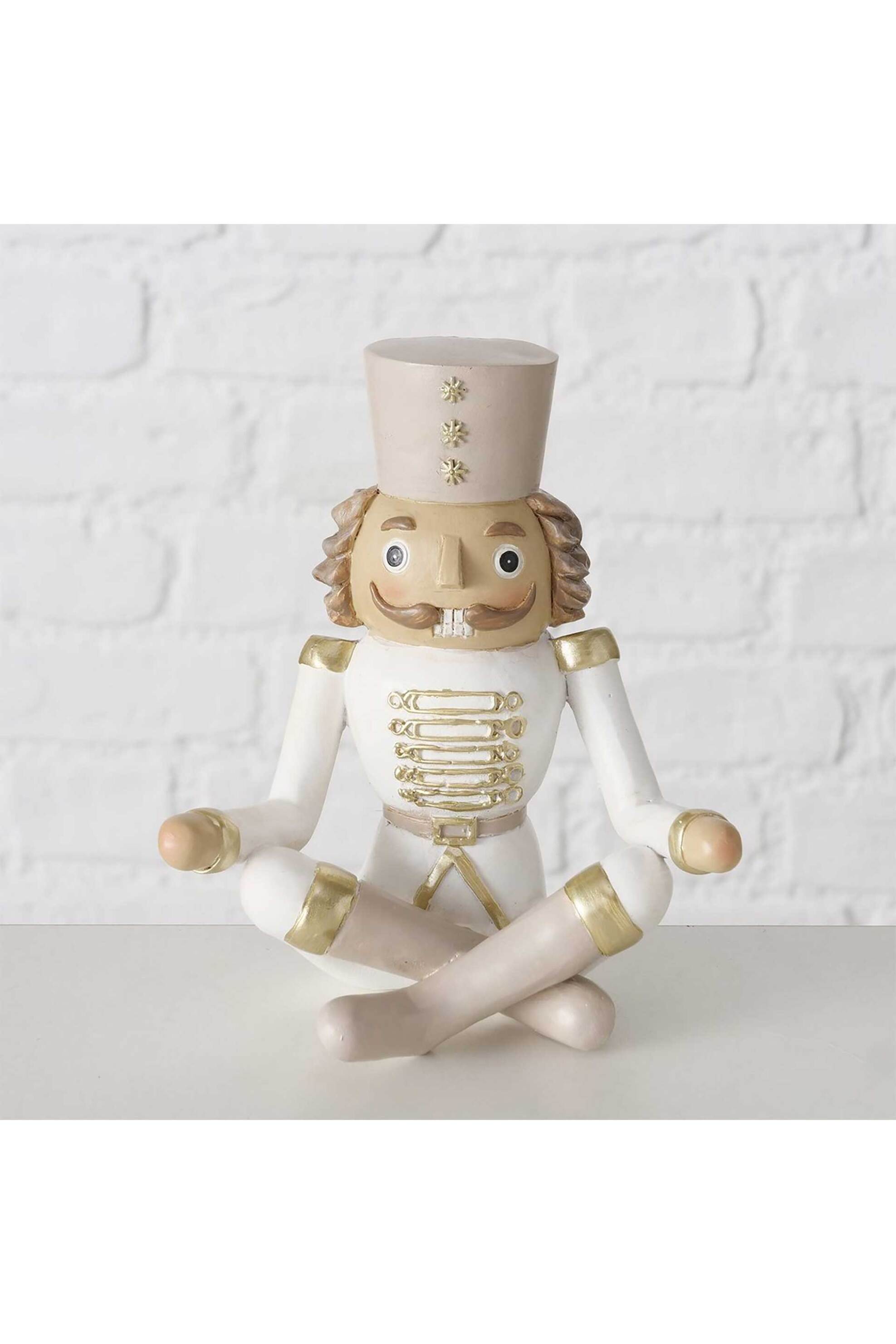 DOMUS HOMUS χριστουγεννιάτικη φιγούρα καρυοθραύστης σε στάση yoga 14 x 12 x 29 cm - 20-25-193 φωτογραφία