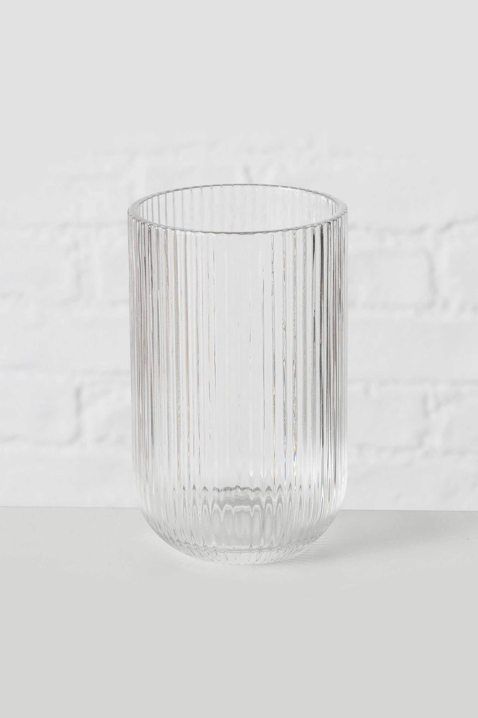 Home > ΚΟΥΖΙΝΑ > Υαλικά > Ποτήρια DOMUS HOMUS γυάλινο ποτήρι νερού "Rigano" 13 x 8 cm διάφανο - 20-25-426