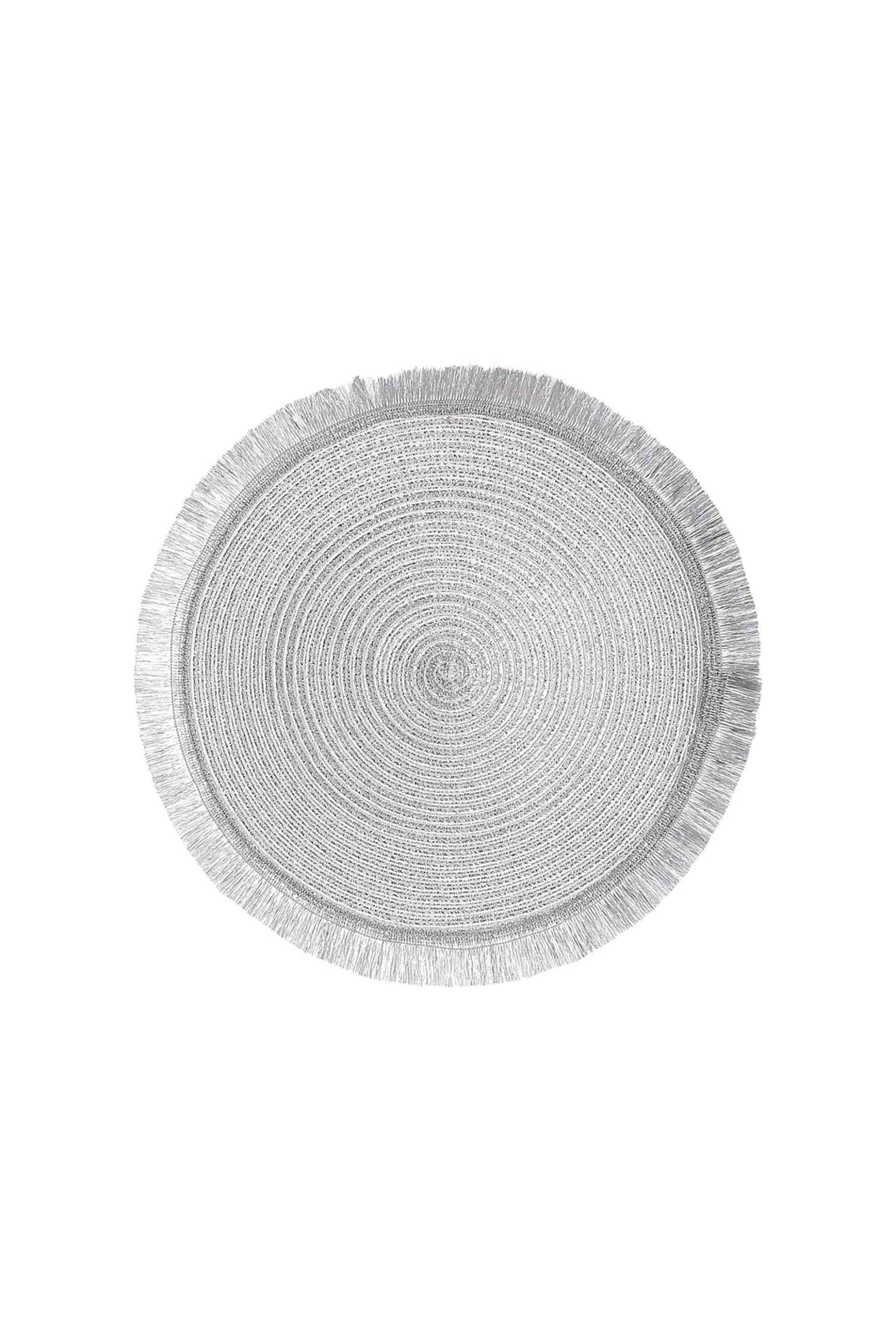 DOMUS HOMUS DOMUS HOMUS στρογγυλό σουπλά 38 cm ασημί - 20-27-890