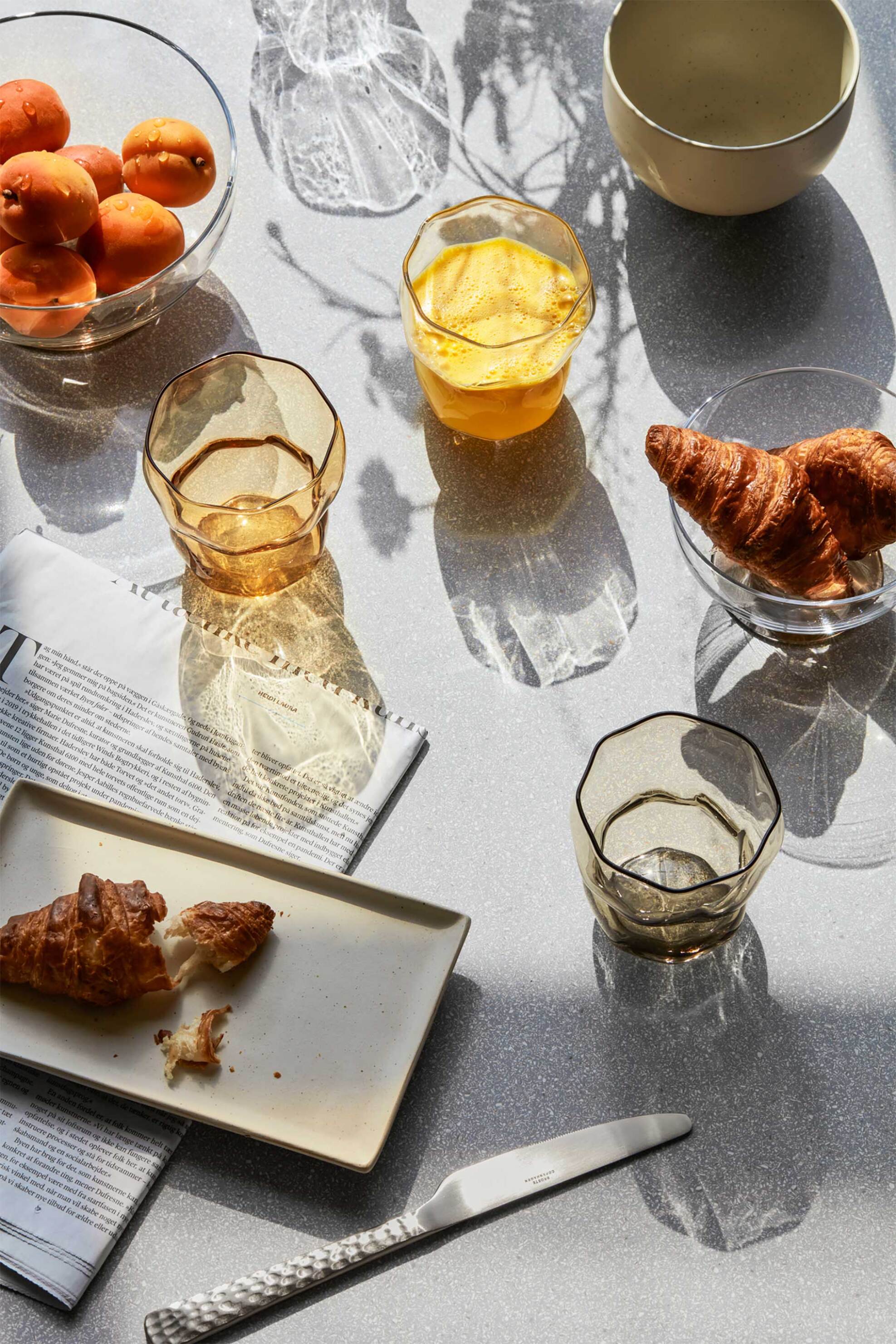 Broste Copenhagen γυάλινο ποτήρι νερού μονόχρωμο "Limfjord" 9 x 10,7 cm - 14496228 Κίτρινο φωτογραφία