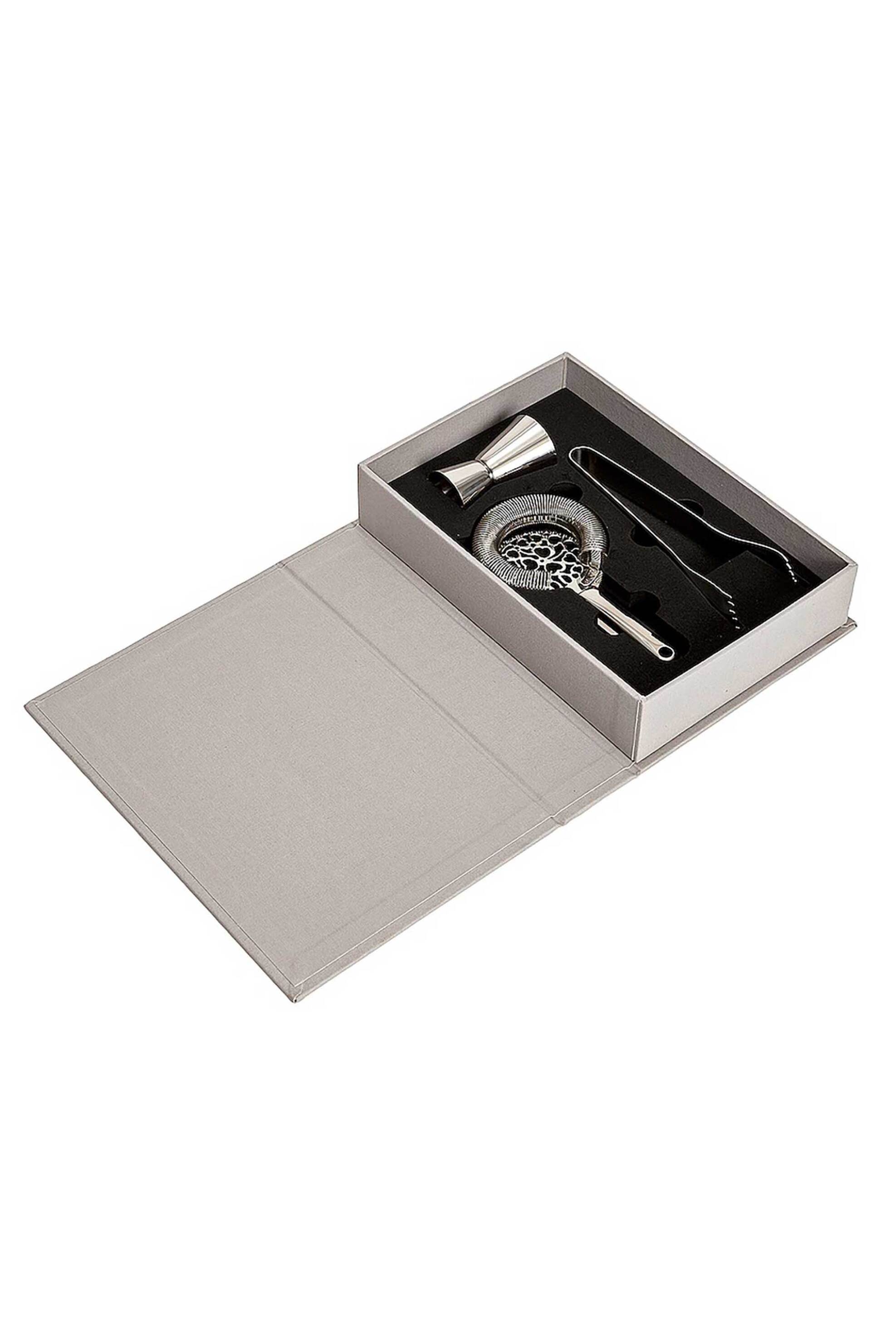 Printworks σετ εργαλεία ετοιμασίας ποτού σε κουτί σε σχήμα βιβλίου "Essentials" - PW00628 Πολύχρωμο φωτογραφία