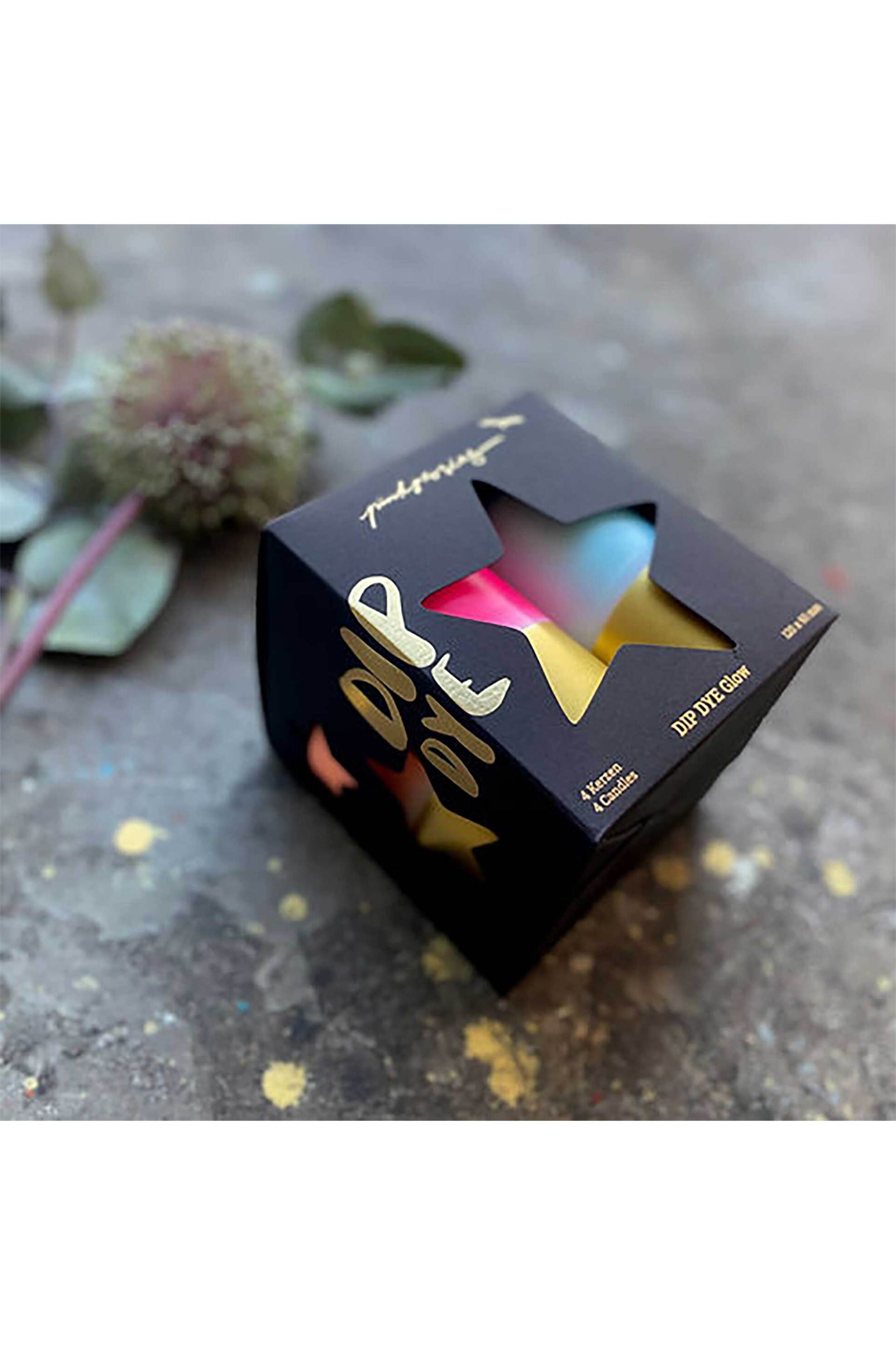 Pink Stories σετ διακοσμητικά κεριά χώρου "Dip Dye Glow Warm Star" - 6077 Πολύχρωμο φωτογραφία