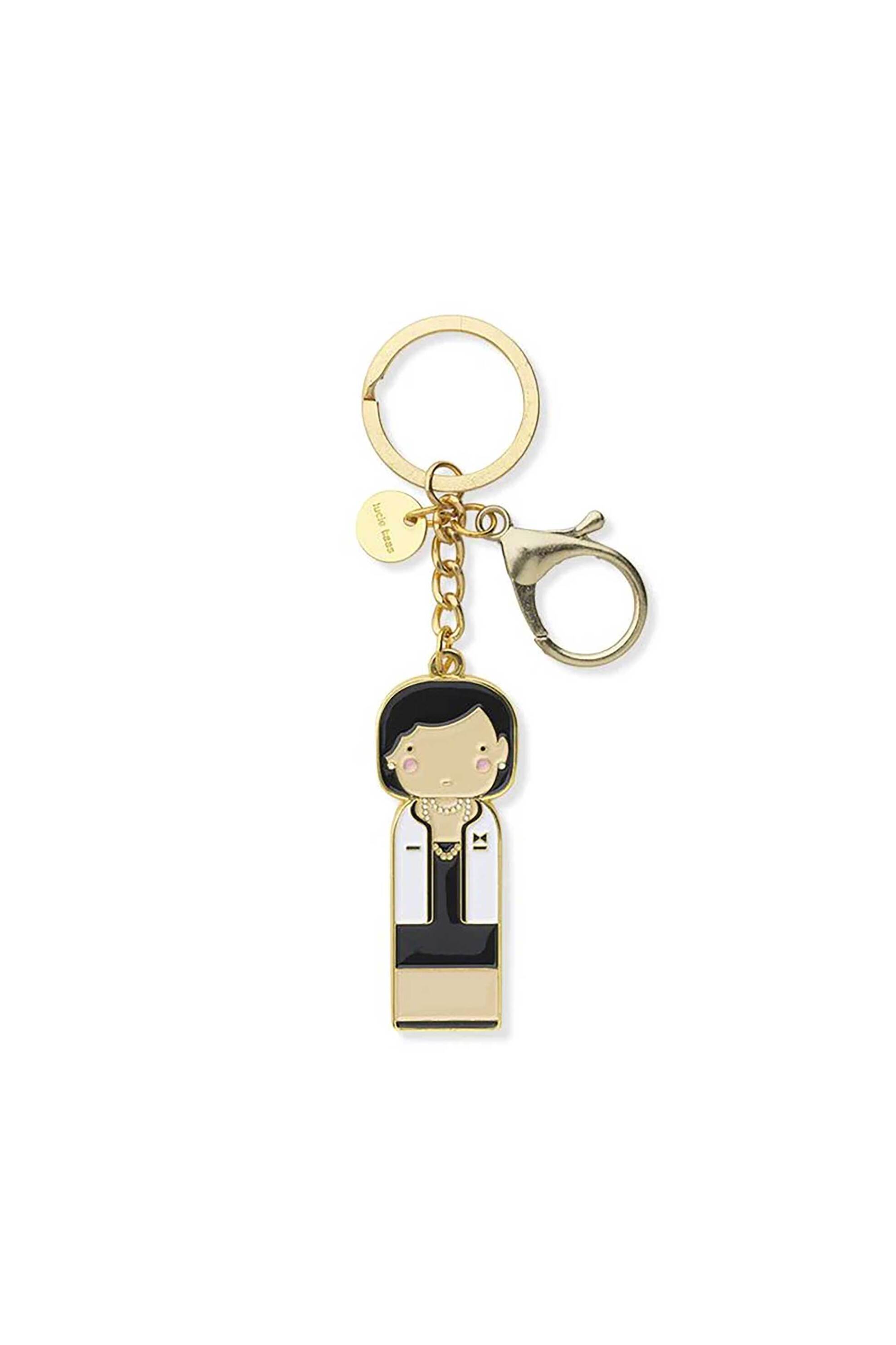 LUCIE KAAS Lucie Kaas γυναικείο μπρελόκ "Coco Chanel" 6 cm - SI05COCO Πολύχρωμο