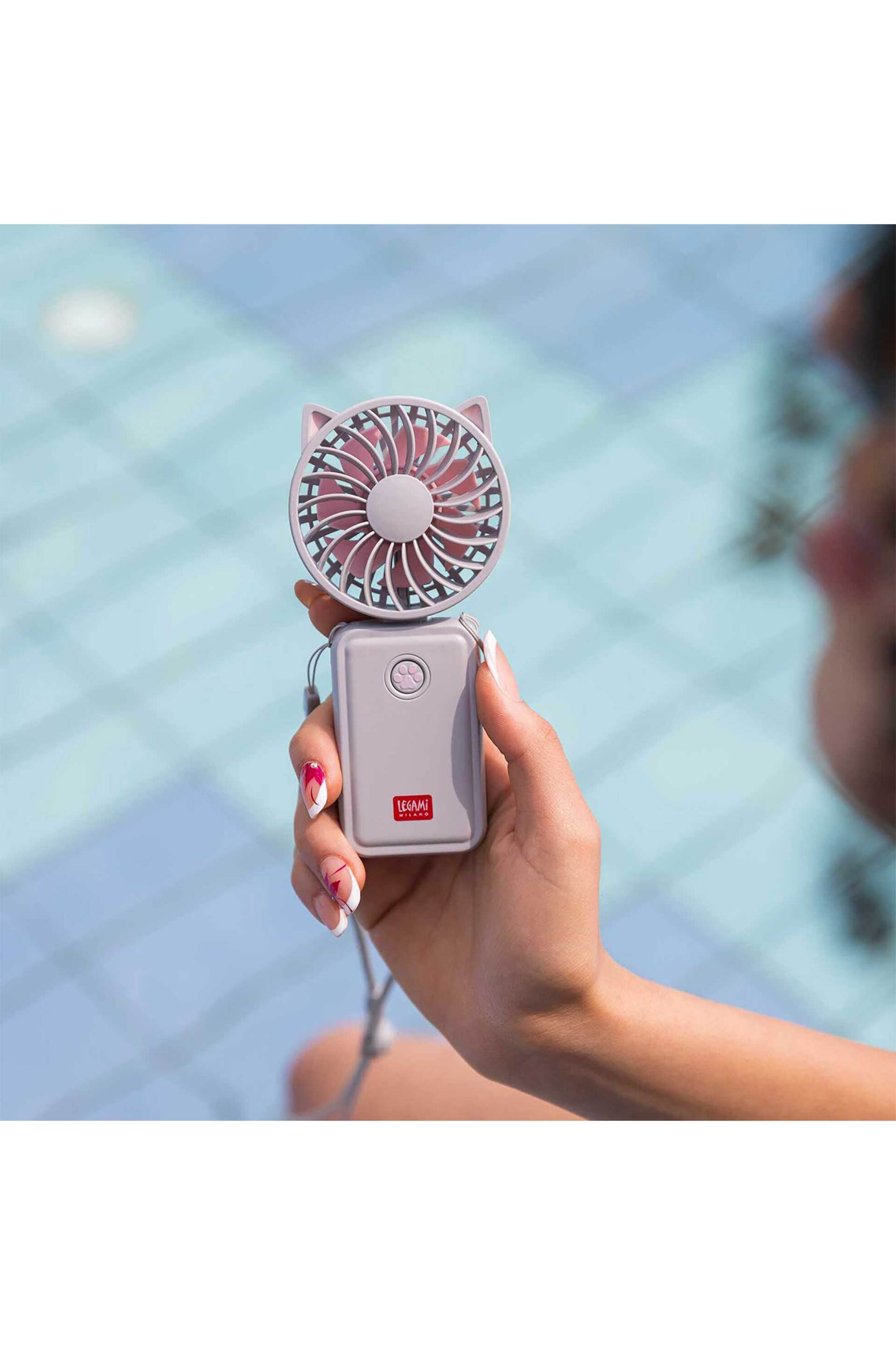 Legami Rechargeable portable fan - Kitty - 8052694028671