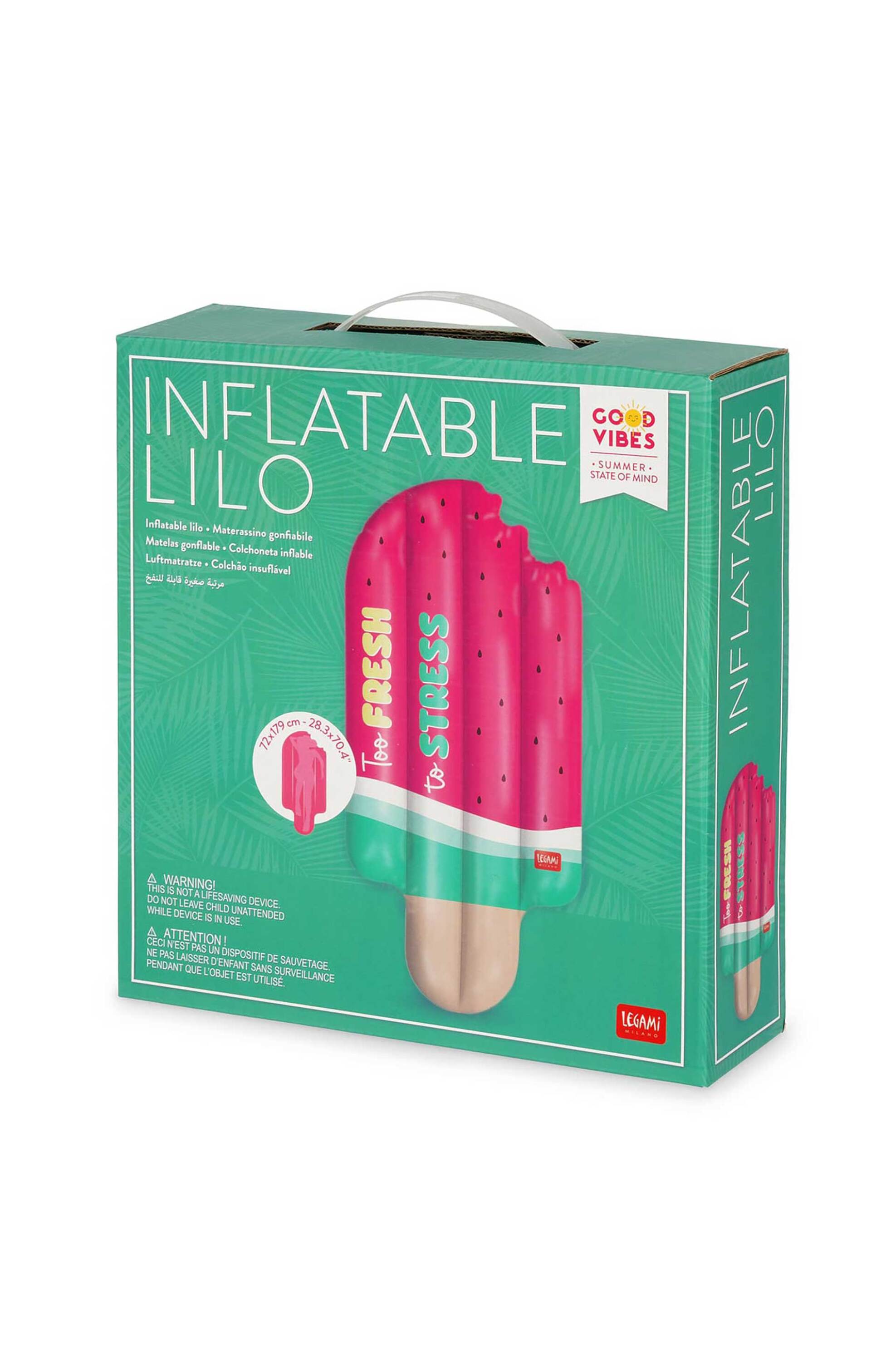 Legami Watermenlon Inflatable Lilo - 8052694122331
