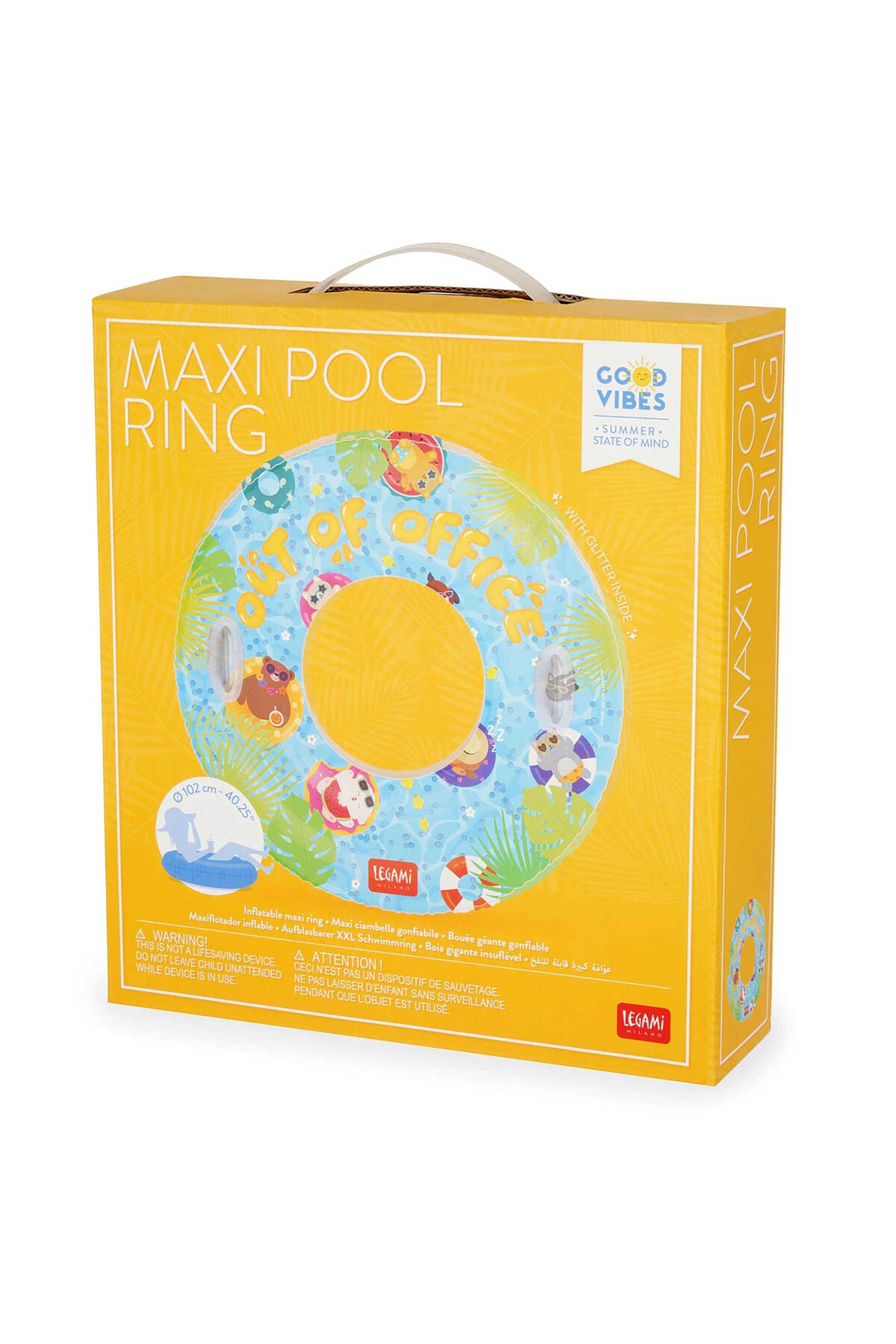 Legami Out Of Office Maxi Inflatable Pool Ring - 8052694122348