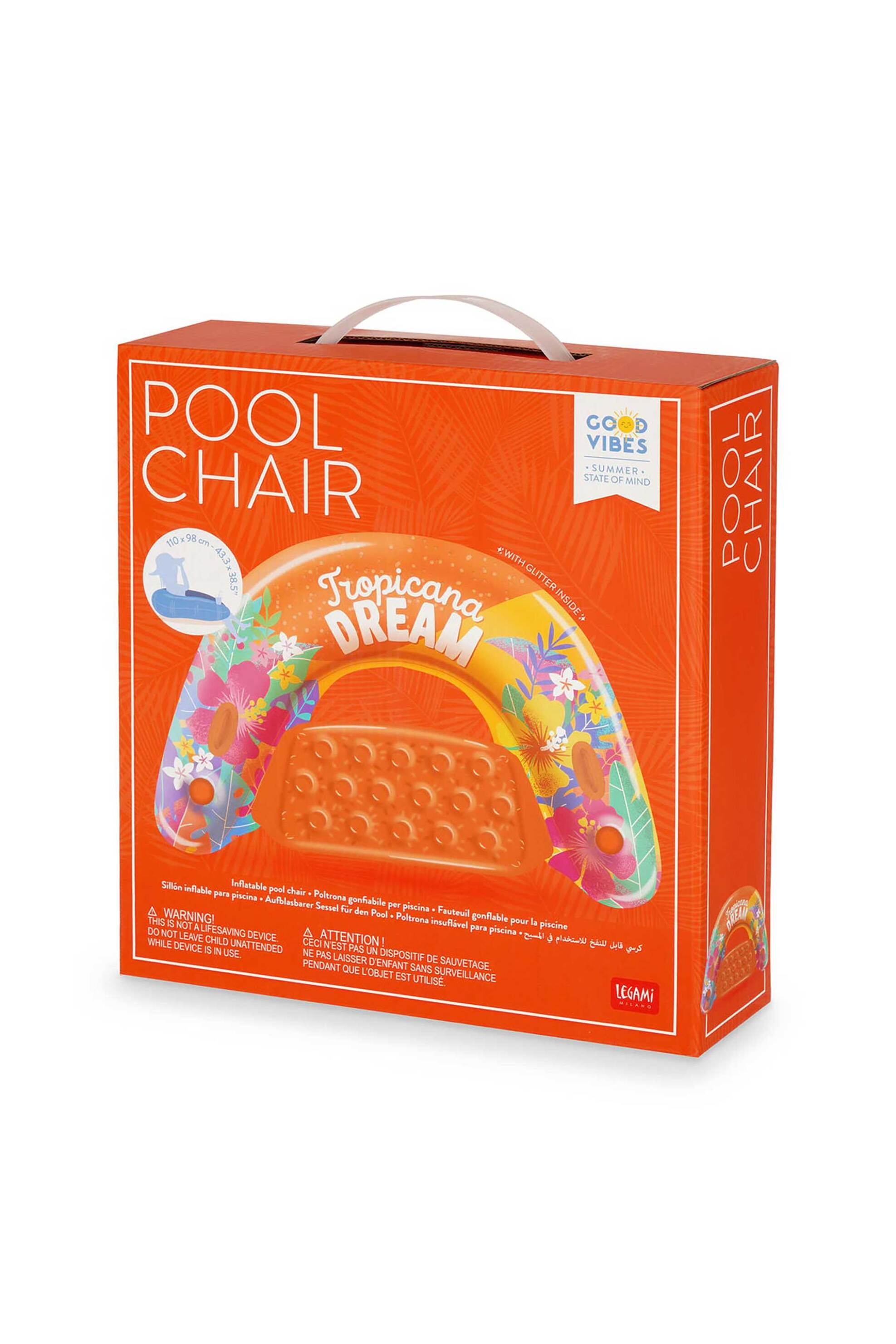 Legami Inflatable Pool Chair - Tropicana Dream 8052694122393