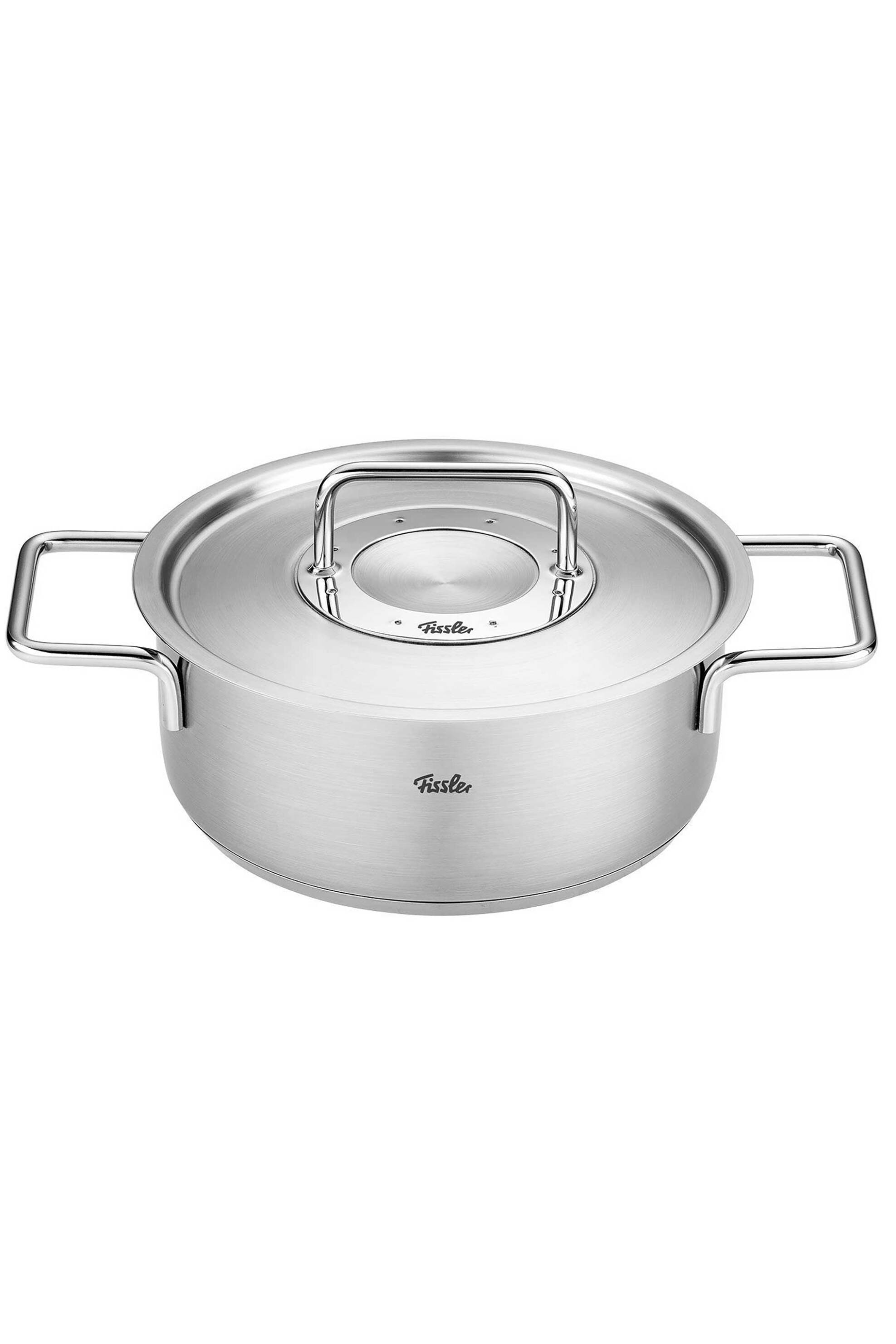 Fissler ανοξείδωτη ημιχύτρα με μεταλλικό καπάκι 20 cm "Pure" - 8612420000 φωτογραφία