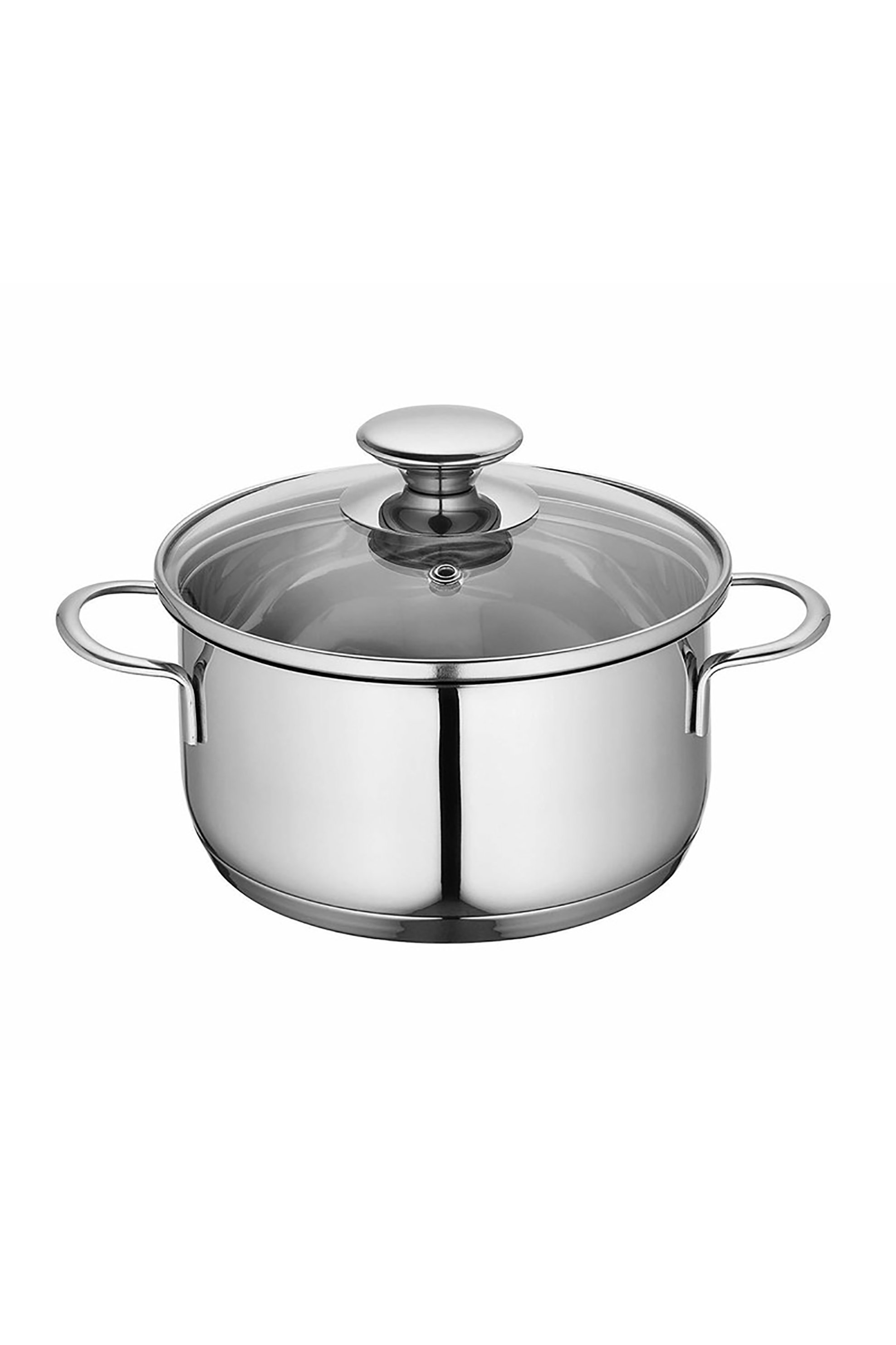 Küchenprofi ανοξείδωτο κατσαρολάκι με γυάλινο καπάκι 12 cm 0.65 lt - 2370702812