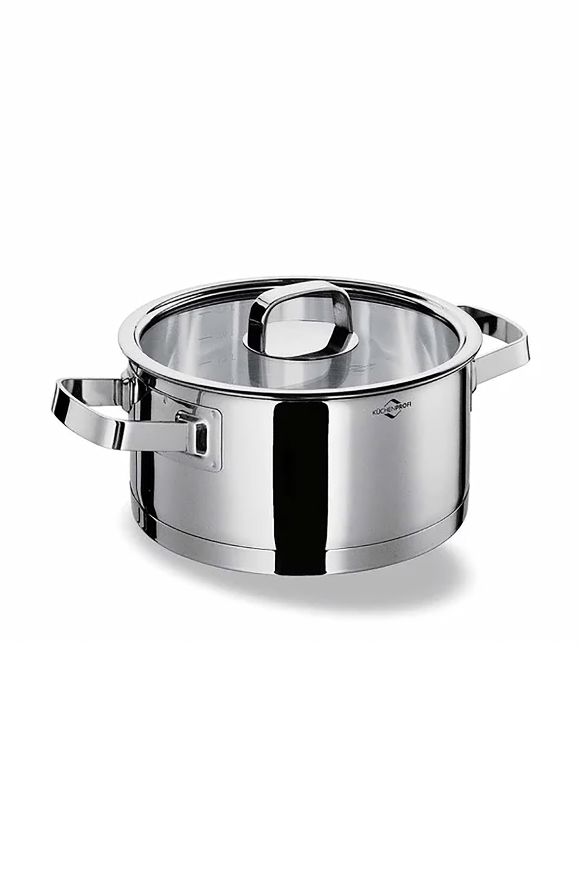 Küchenprofi κατσαρόλα ανοξείδωτη με γυάλινο καπάκι "San Remo" 20 cm 2.5 lt - 2390042820