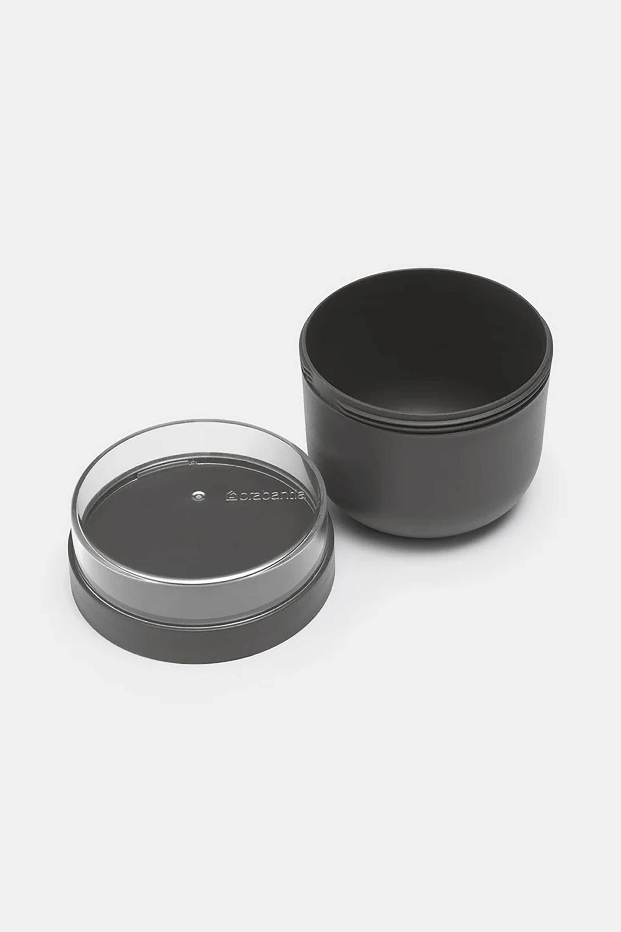 Brabantia στρογγυλό δοχείο φαγητού με χώρισμα "Make & Take" 11 x 11 cm γκρι σκούρο - 081.2041/80 φωτογραφία