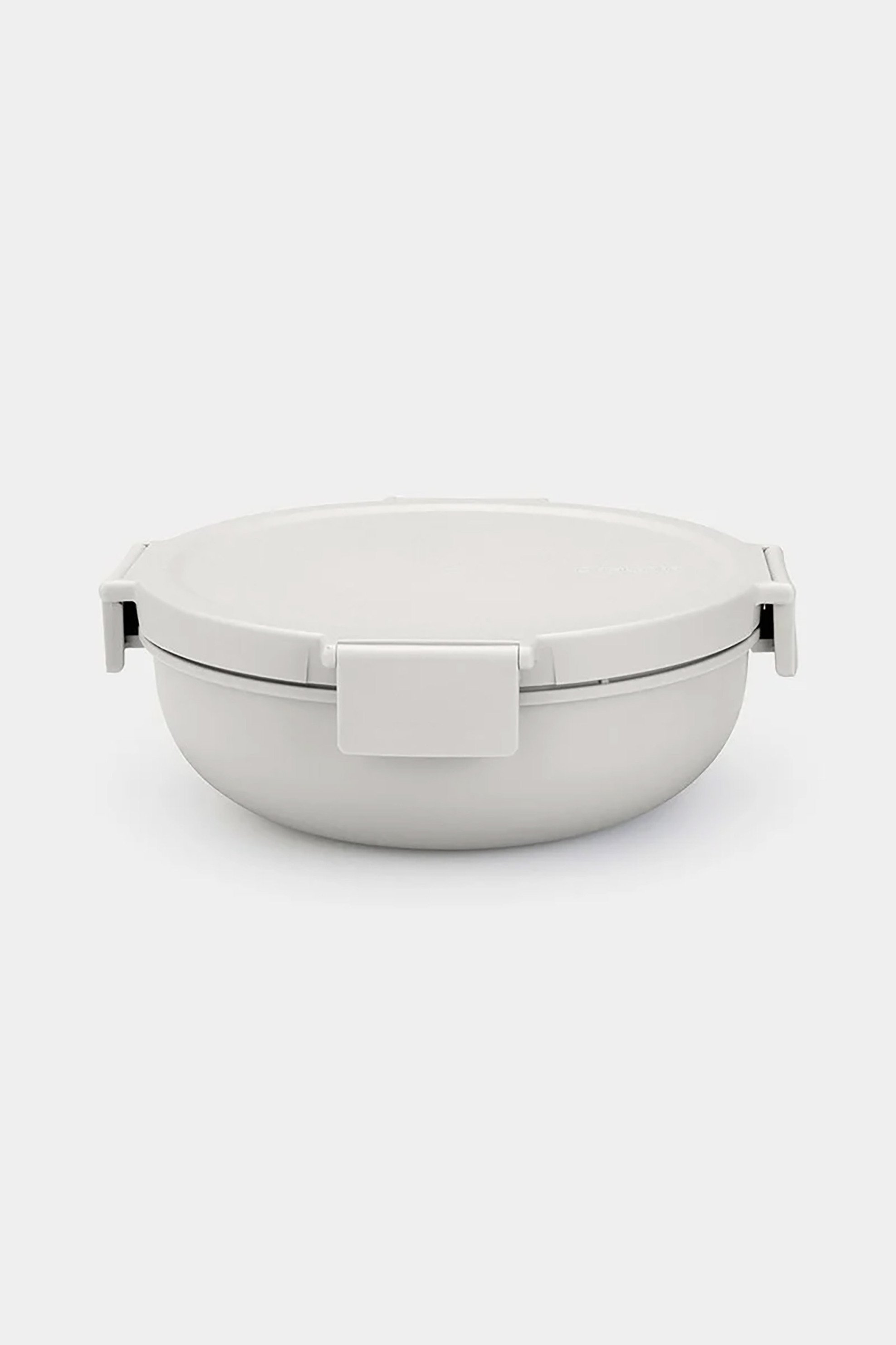 BRABANTIA Brabantia στρογγυλό δοχείο φαγητού με χωρίσματα "Make & Take" 1,3Lt - 21 x 7,5 cm γκρι σκούρο - 081.2063/68