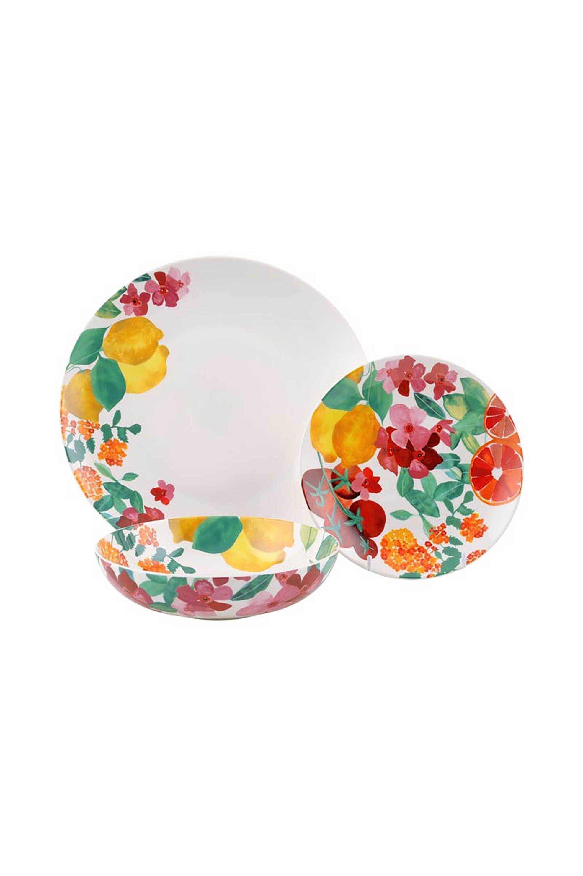 Home > ΚΟΥΖΙΝΑ > Πιάτα & Σερβίτσια Maxwell & Williams σετ πορσελάνινα πιάτα φαγητού με floral print "Capri" (12 τεμάχια) - YD0081