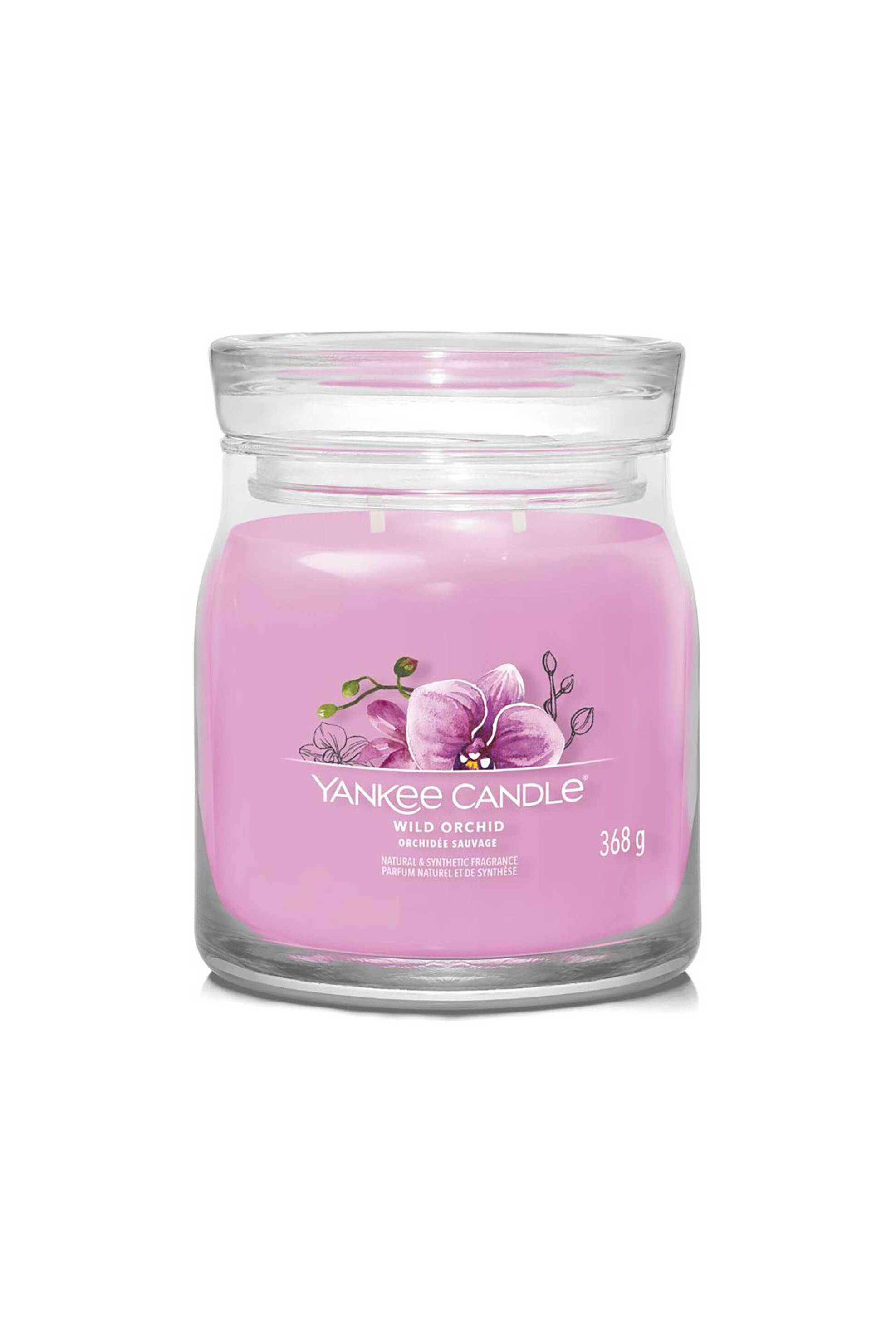 YANKEE CANDLE Yankee Candle αρωματικό κερί σε γυάλινο δοχείο medium "Signature Wild orchid" - 1630013E