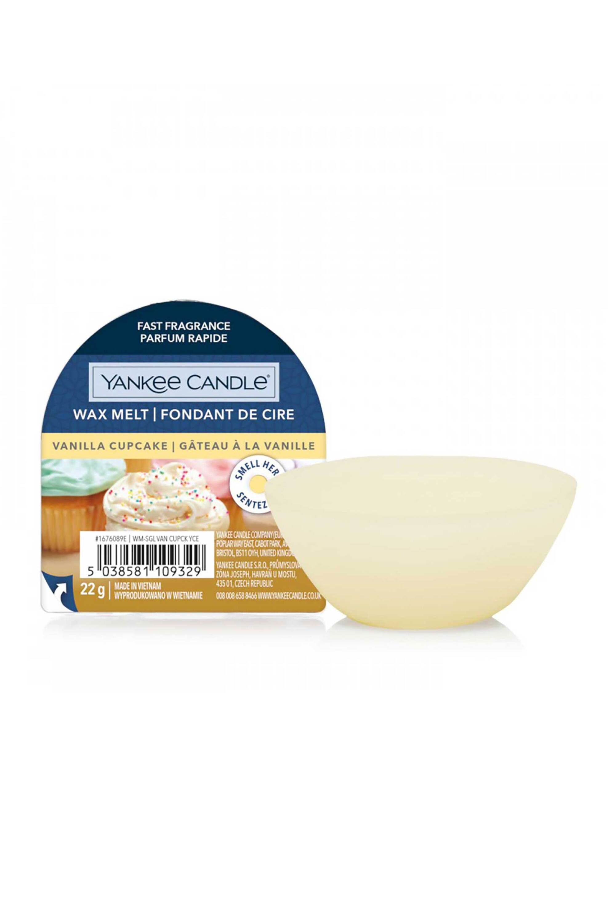 YANKEE CANDLE Yankee Candle αρωματική τάρτα "Vanilla Cupcake" 5.6 x 1.5 cm - 1676089E