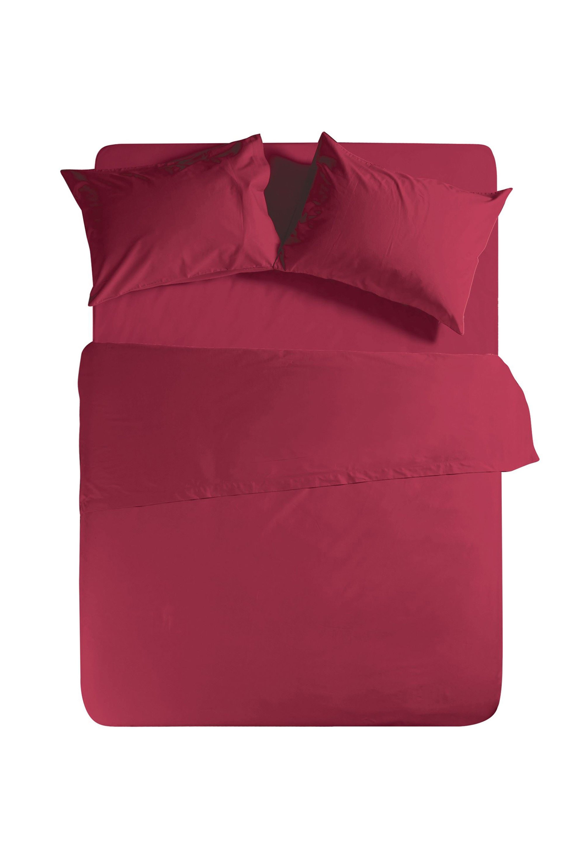 NEF-NEF HOMEWARE NEF-NEF σετ μαξιλαροθήκες "Basic 52 x 72 cm (2 τεμάχια) - 011712 Μπορντό