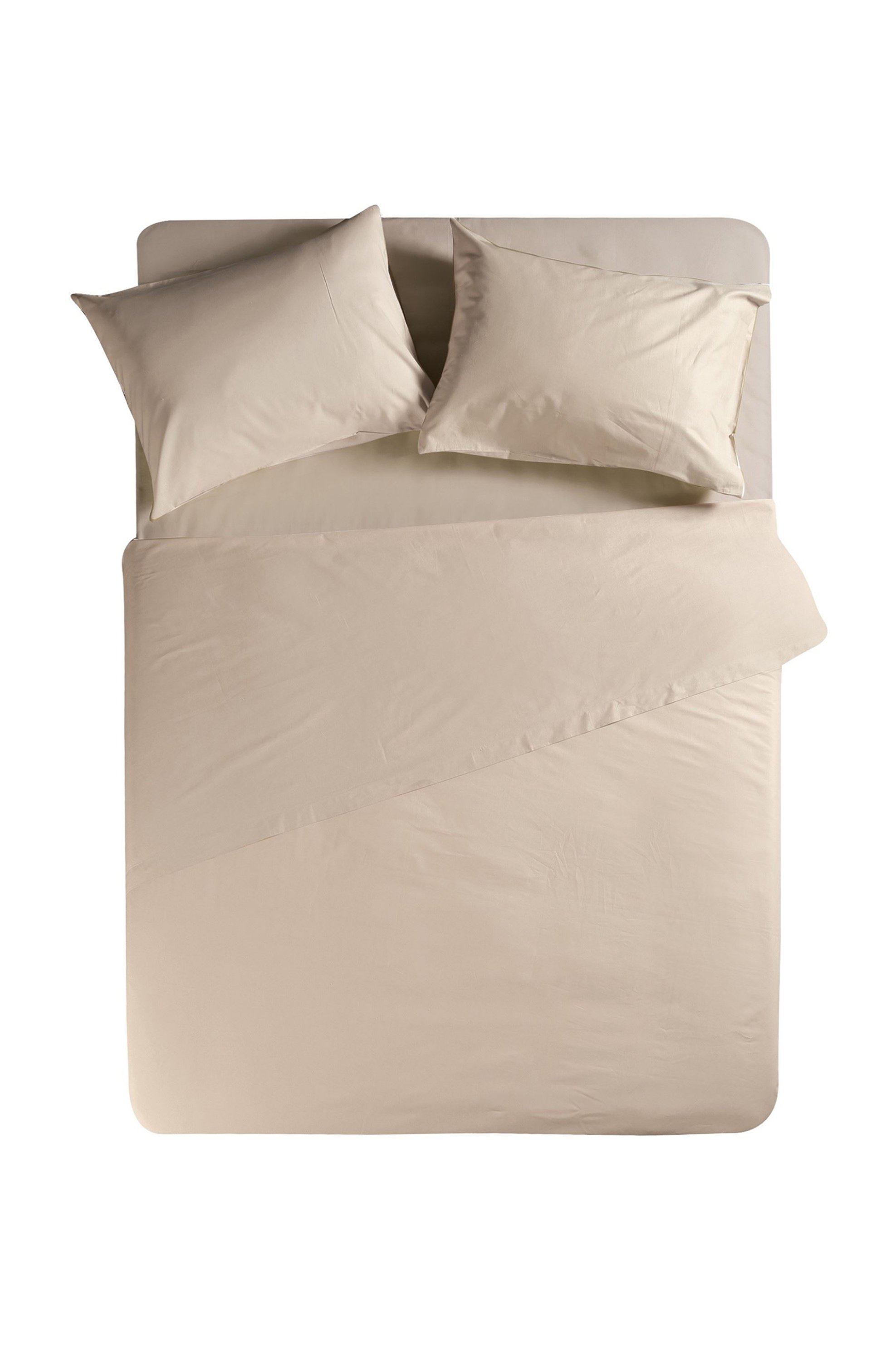 NEF-NEF HOMEWARE NEF-NEF σεντόνι μονό μονόχρωμο "Basic" 170 x 270 cm - 011708 Μπεζ