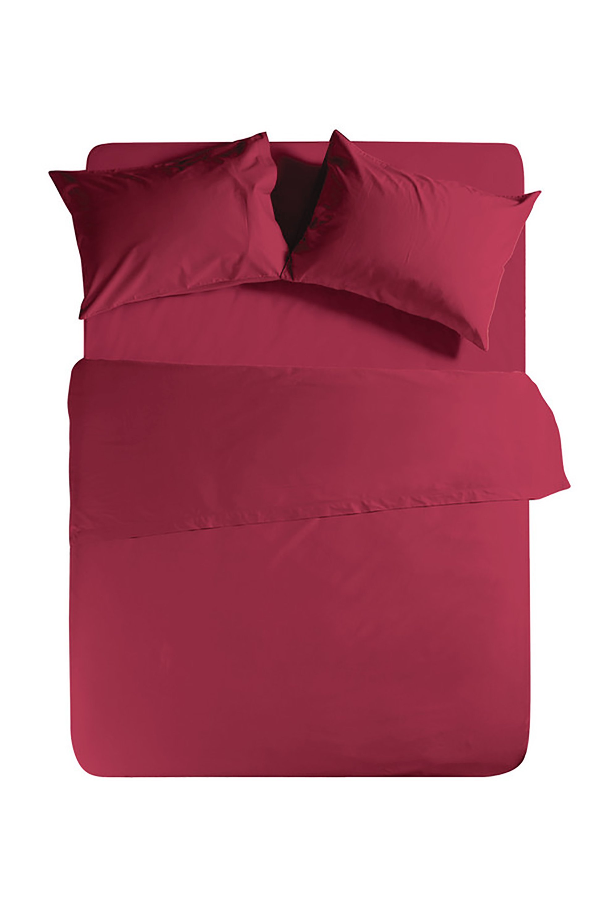 NEF-NEF σεντόνι μονό "Basic" 170 x 270 cm - 011708 Μπορντό