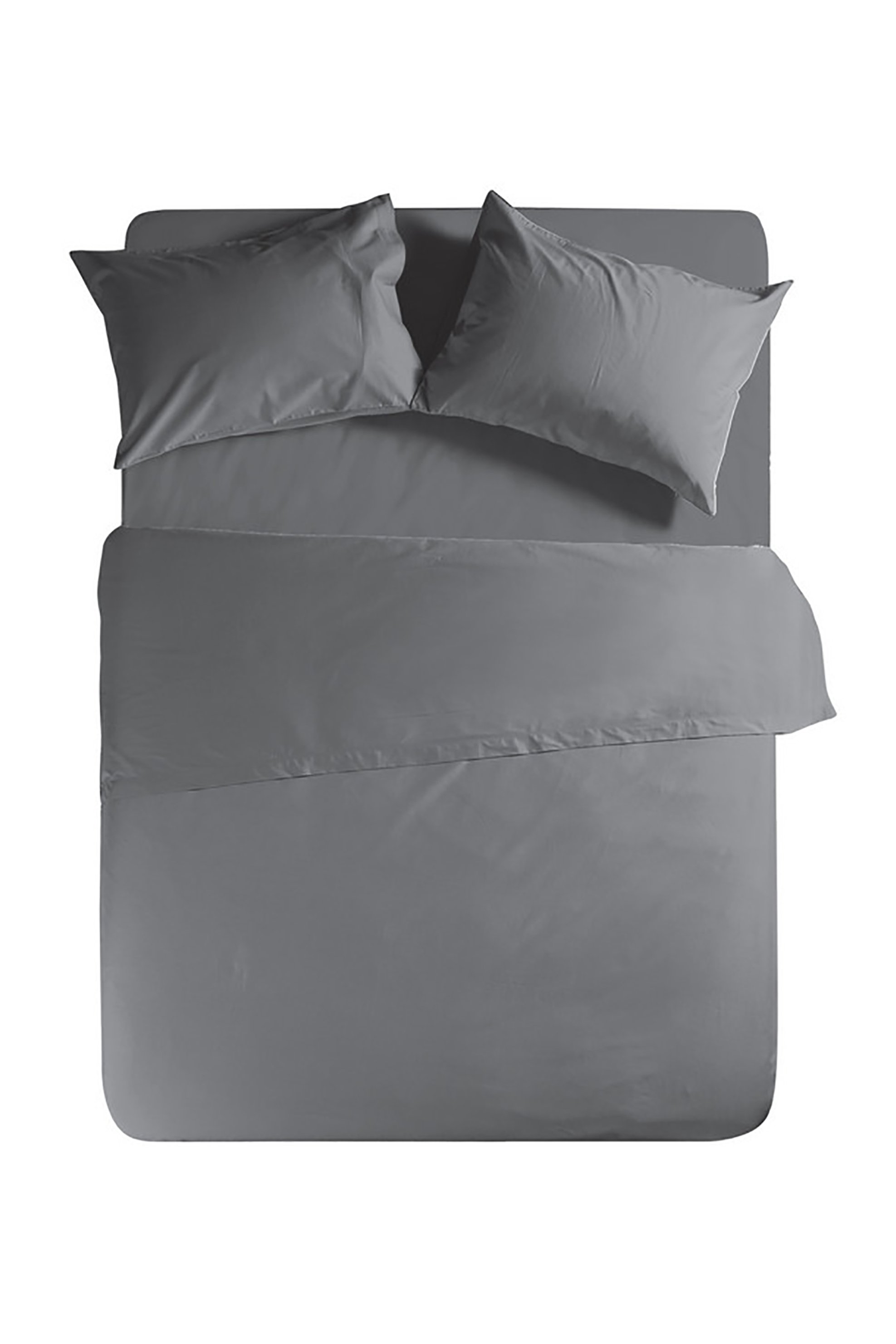 NEF-NEF σεντόνι μονό "Basic" 170 x 270 cm - 011708 Ανθρακί