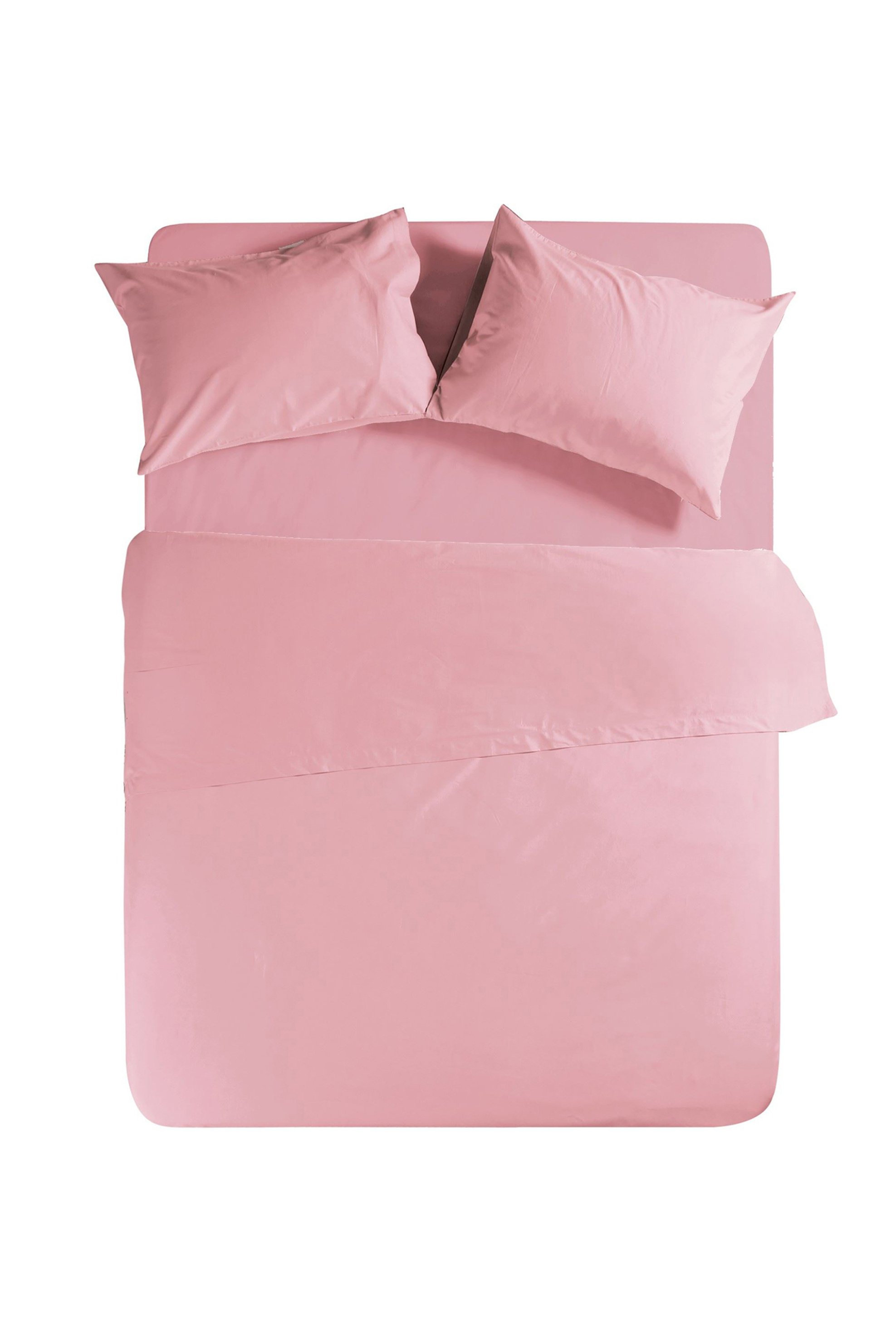 NEF-NEF σεντόνι μονό "Basic" 170 x 270 cm - 011708 Ροζ