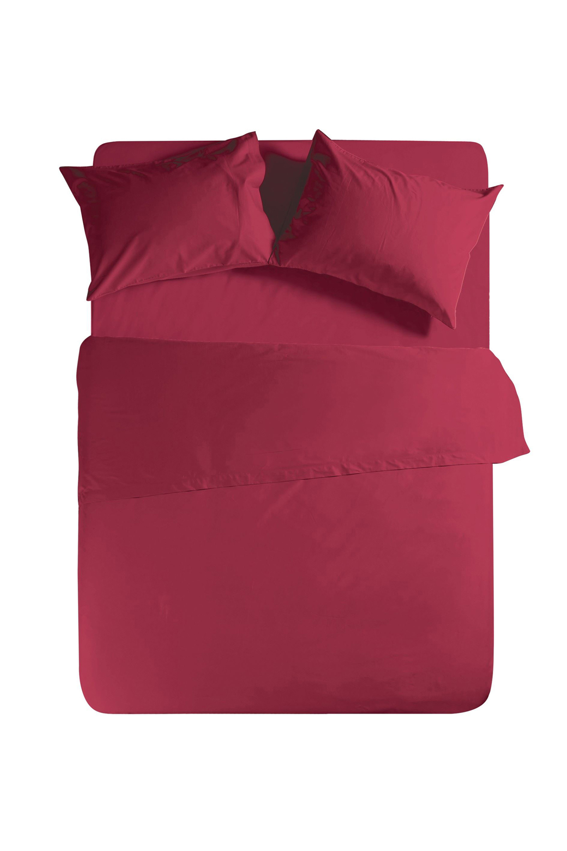 NEF-NEF σεντόνι υπέρδιπλο "Basic" 240 x 270 cm   - 011709 Μπορντό