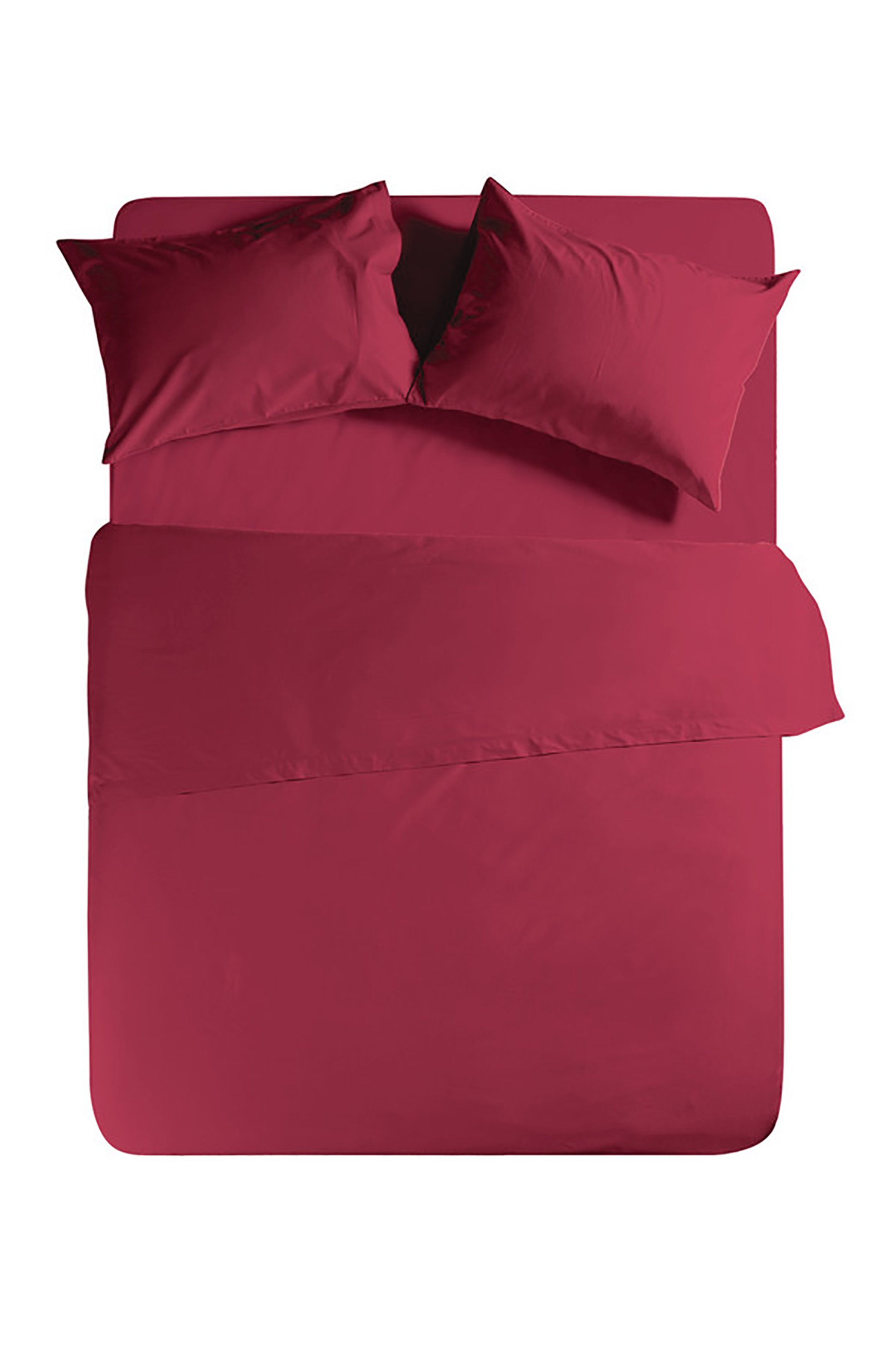 NEF-NEF σεντόνι ημίδιπλο με λάστιχο "Basic" 120 x 200 + 30 cm   - 016797 Μπορντό