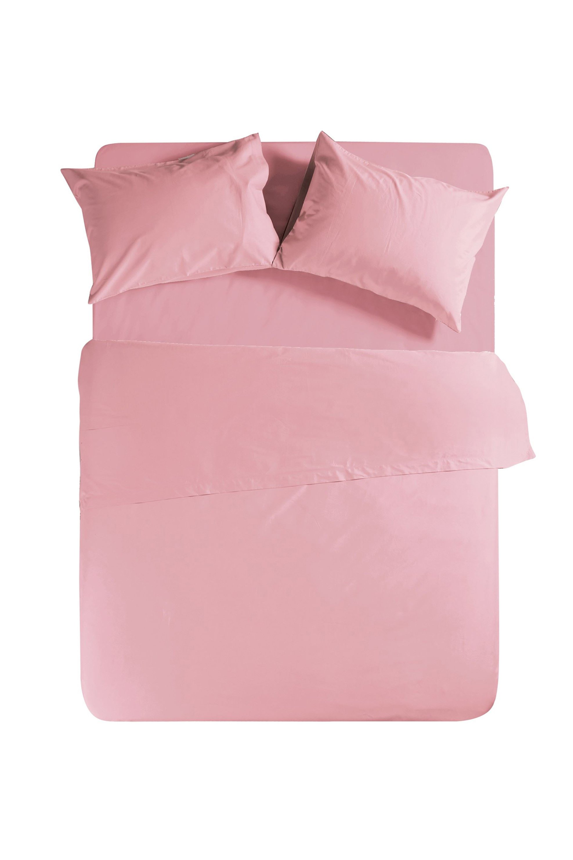 NEF-NEF σεντόνι ημίδιπλο με λάστιχο "Basic" 120 x 200 + 30 cm   - 016797 Ροζ