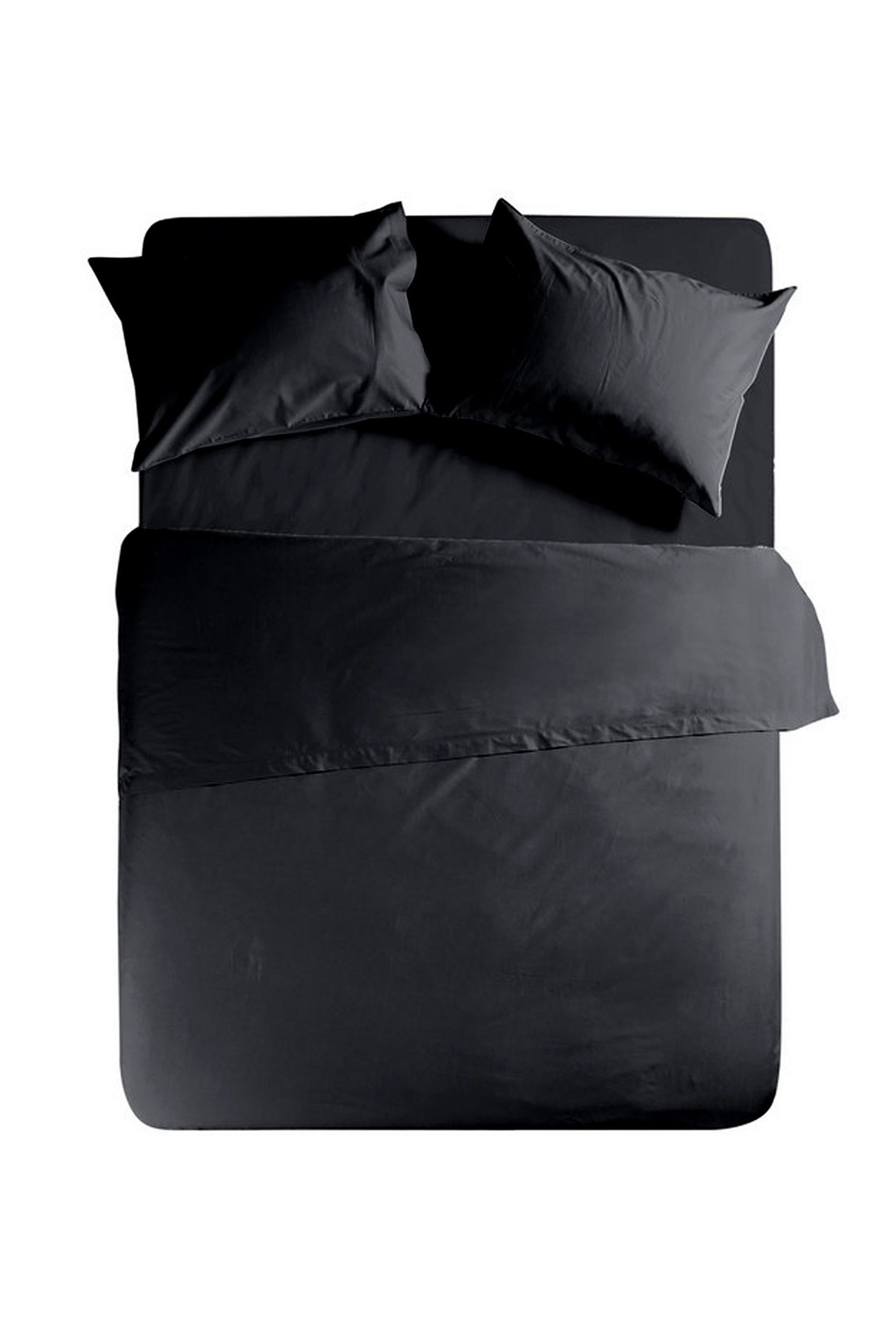 NEF-NEF σεντόνι ημίδιπλο με λάστιχο "Basic" 120 x 200 + 30 cm   - 016797 Μαύρο