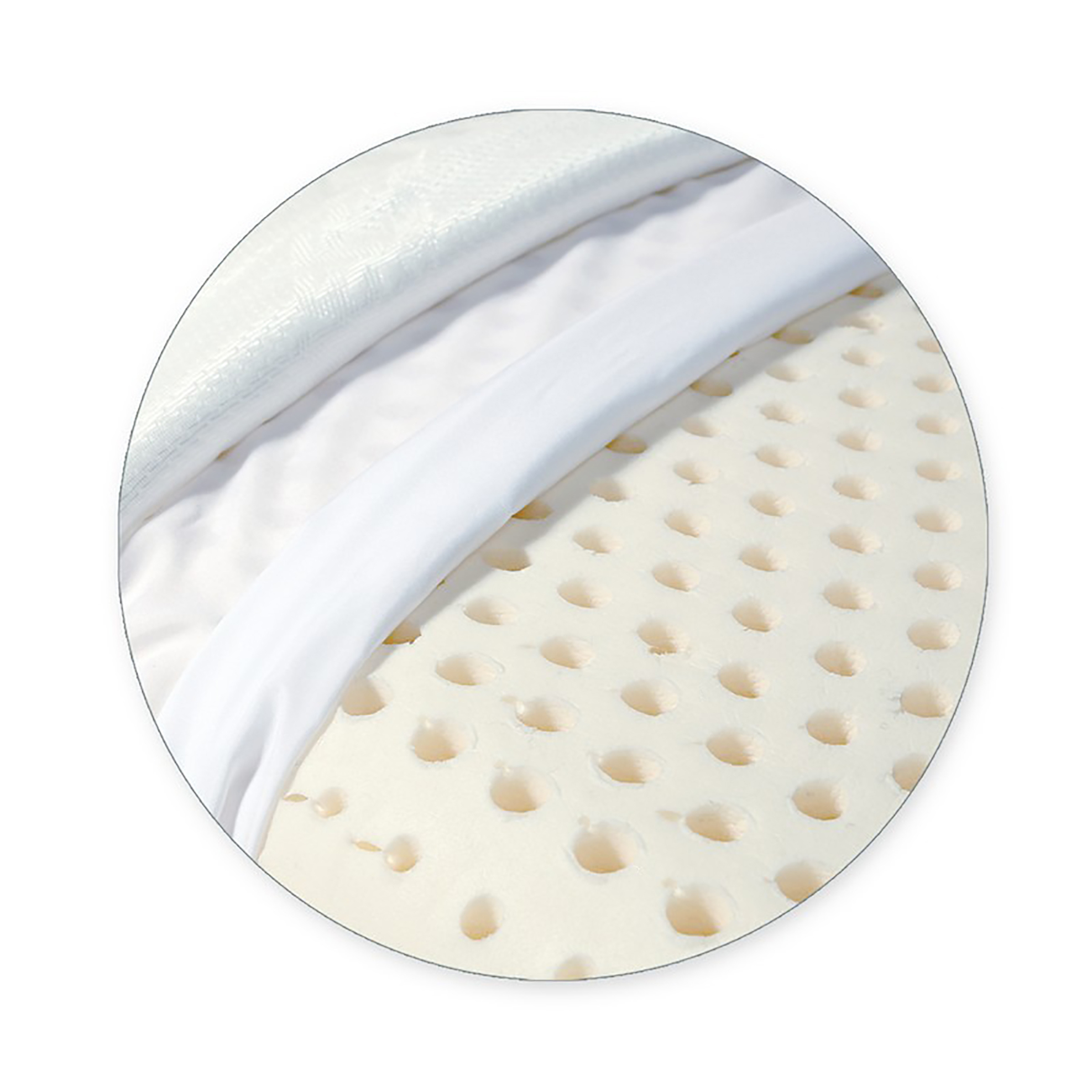 NEF-NEF Παιδικό μαξιλάρι latex (60x40x6) - 017275 Λευκό φωτογραφία