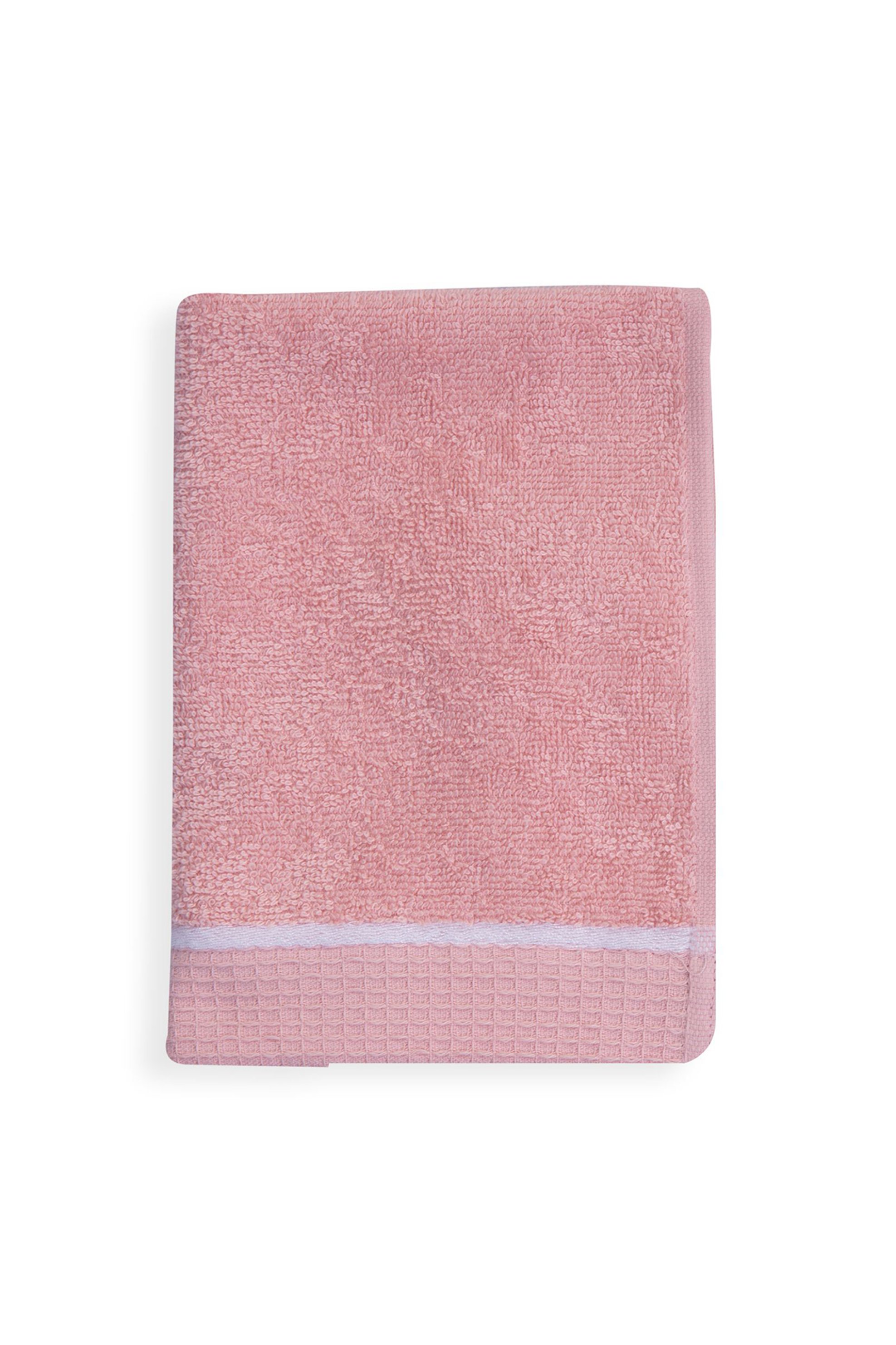 NEF-NEF HOMEWARE NEF-NEF βρεφική πετσέτα χεριών με ριγέ λεπτομέρεια 30 χ 40 cm - 028088 Ροζ