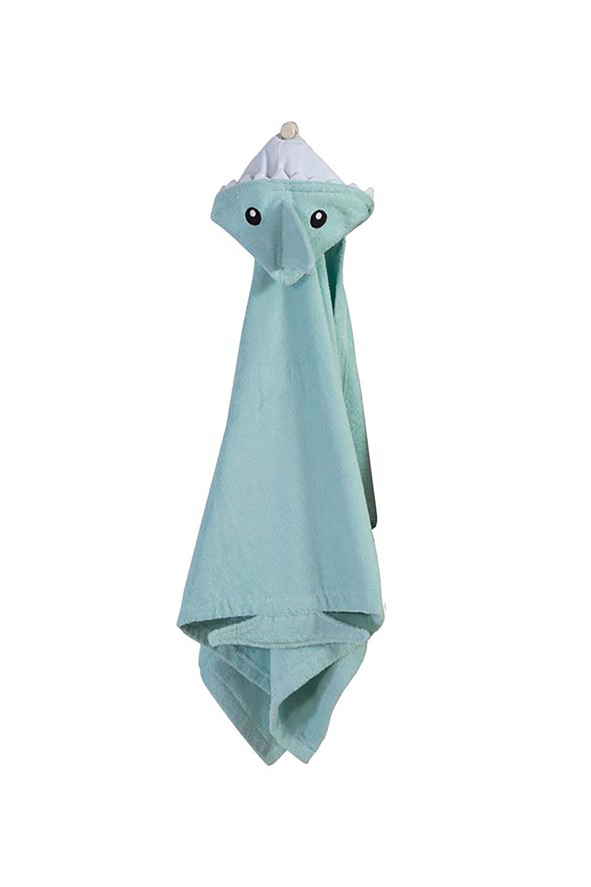 NEF-NEF HOMEWARE NEF-NEF βρεφική πετσέτα κάπα "Baby Shark" 70 x 120 cm - 030122 Γαλάζιο