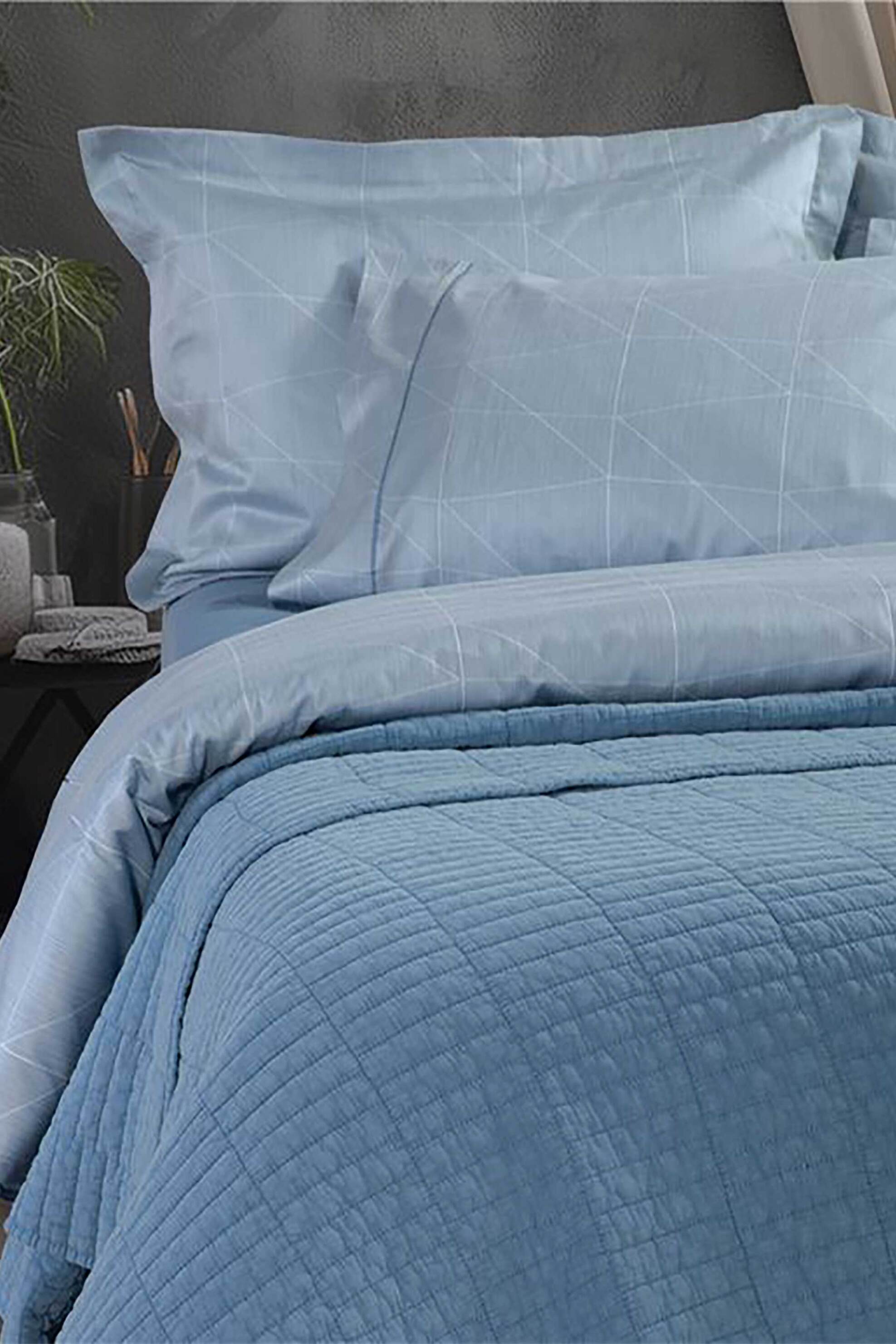 NEF-NEF κουβερλί υπέρδιπλο καπιτονέ "Elements- Pointer" 230 x 240 cm - 037346 Μπλε