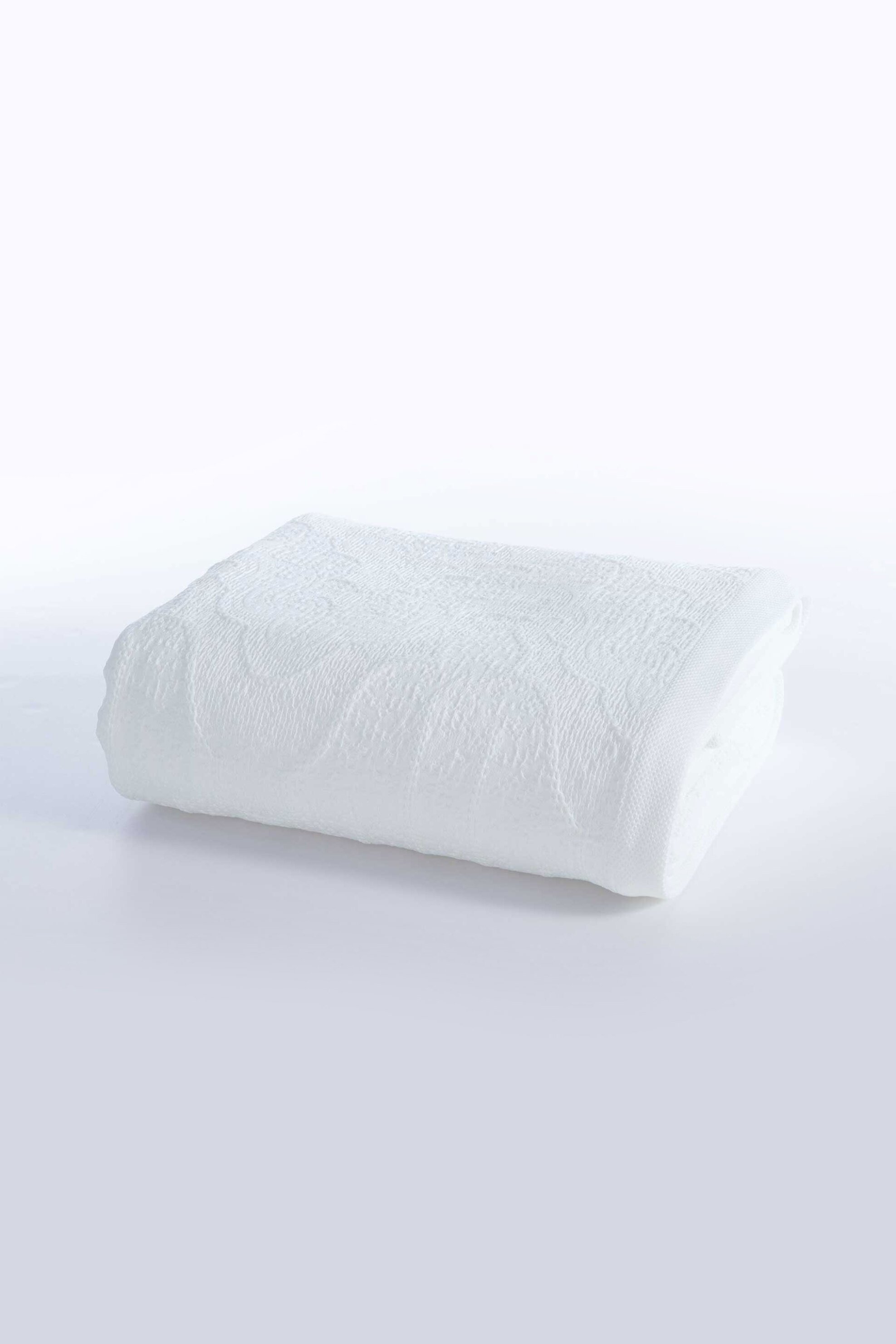 NEF-NEF κουβέρτα stonewashed υπέρδιπλη "Starige" 230 x 250 cm - 037540 Λευκό