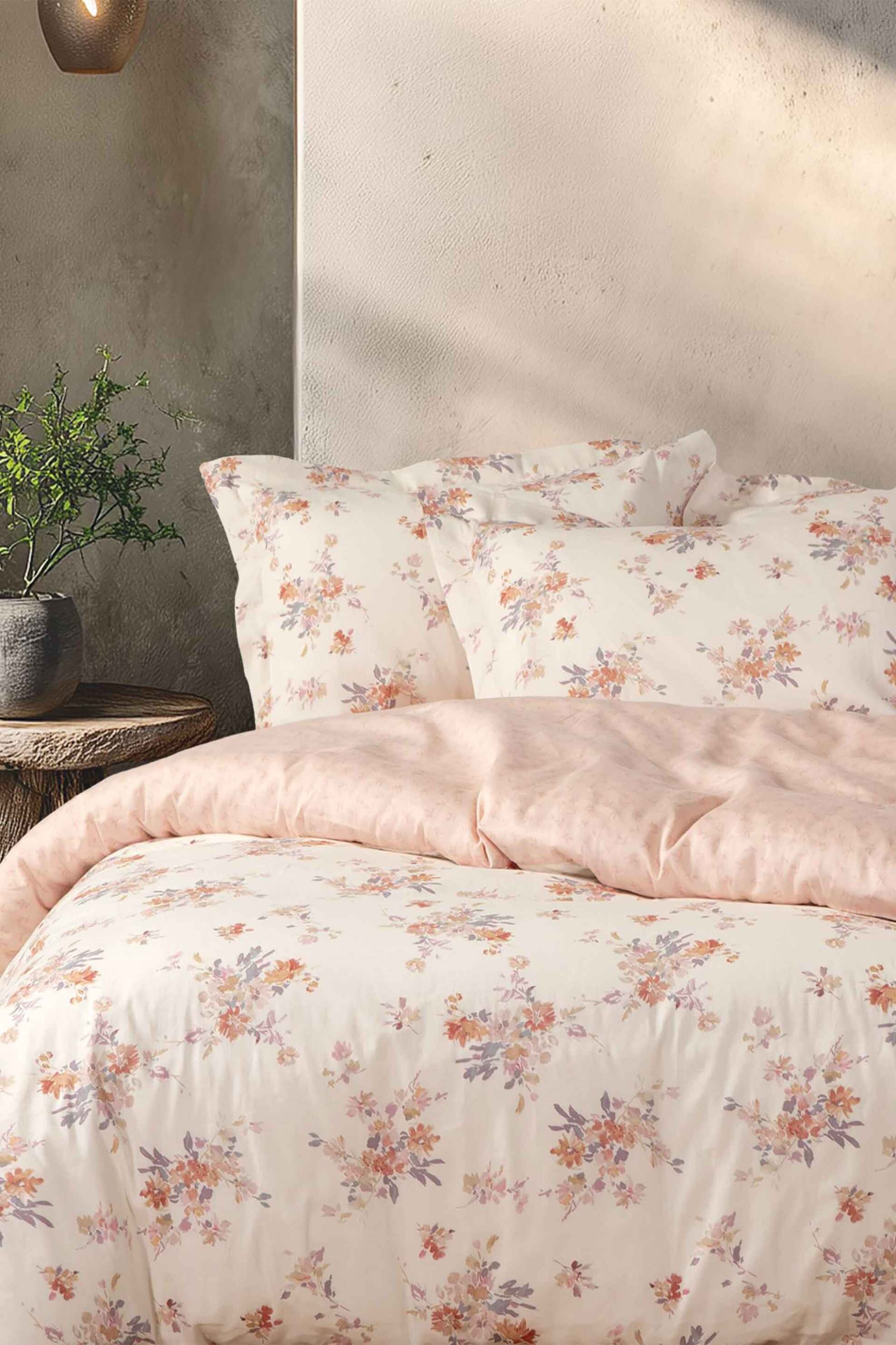 NEF-NEF σετ παπλωματοθήκη υπέρδιπλη με μαξιλαροθήκες "Lefebr" (3 τεμάχια) - 038429 Ροζ Ανοιχτό