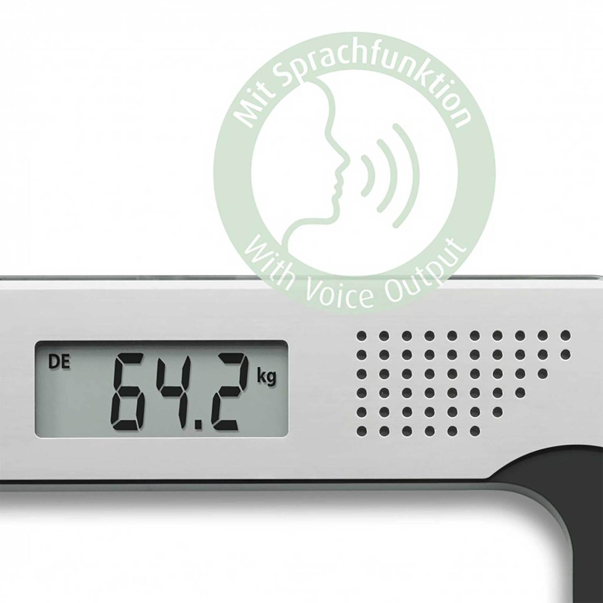 Medisana ψηφιακή ζυγαριά με φωνητική λειτουργία σε 4 γλώσσες - 40448 φωτογραφία
