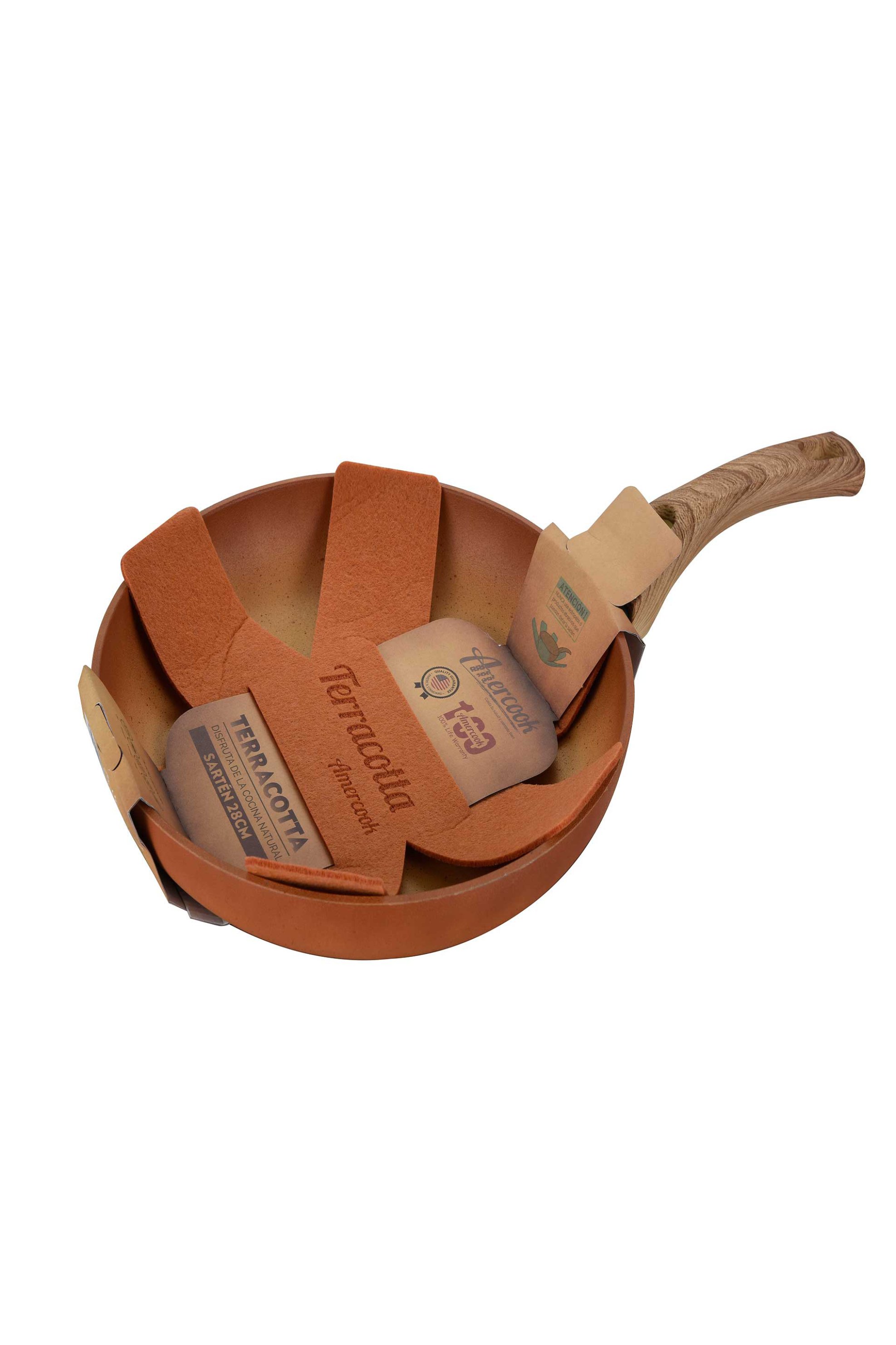 CASA DI MARVA Marva Terracotta τηγάνι αντικολλητικό 24 cm - 6971658830575