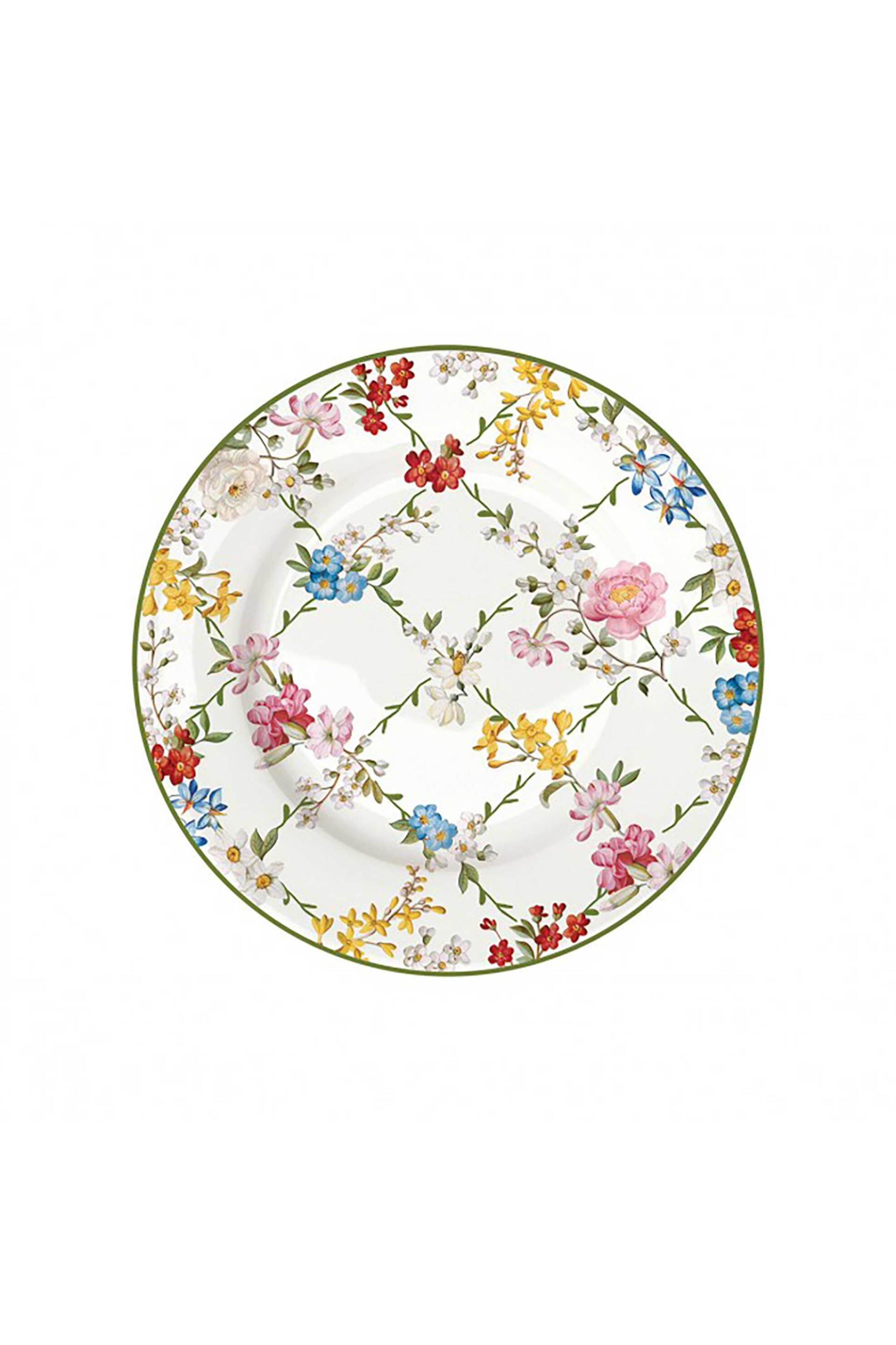 Marva πορσελάνινο πιάτο φρούτου με floral print "Coral Reef" 19 cm - 8001544147727