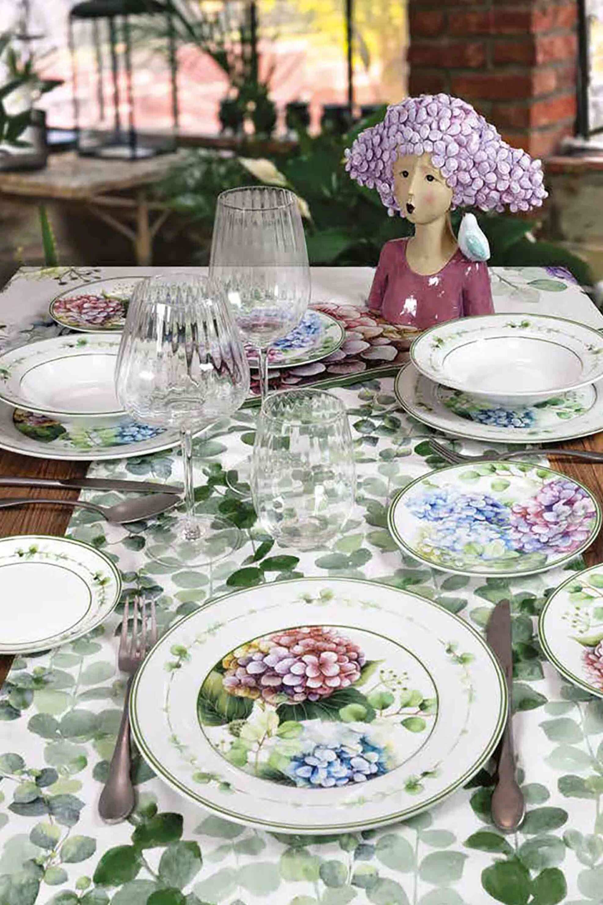 Brandani σετ πιάτα από πορσελάνη 18 τμχ "Flora" - 8029722511801 φωτογραφία
