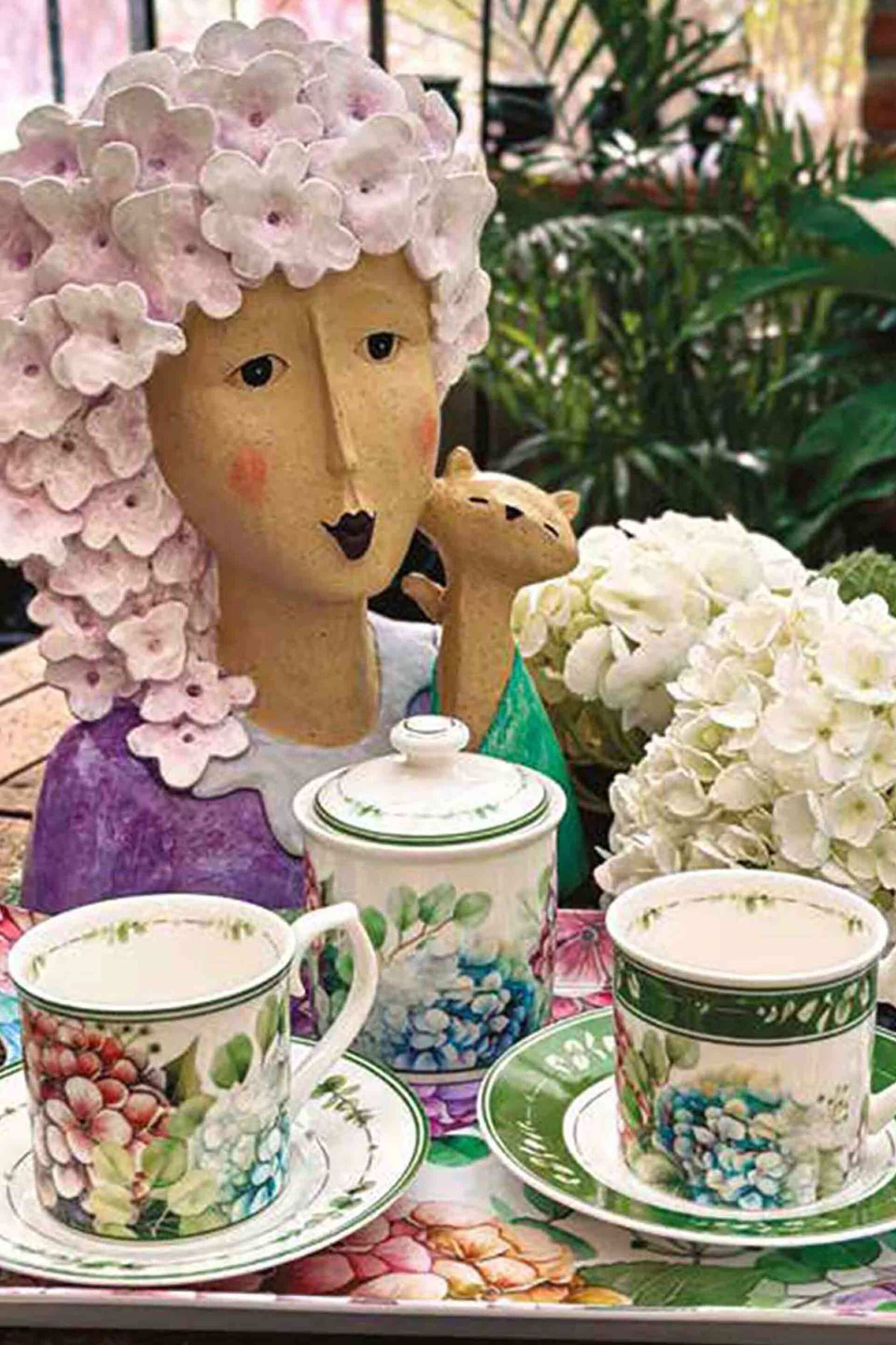 Brandani Σετ Πιάτα από Πορσελάνη 18 Τμχ Flora - 8029722511801