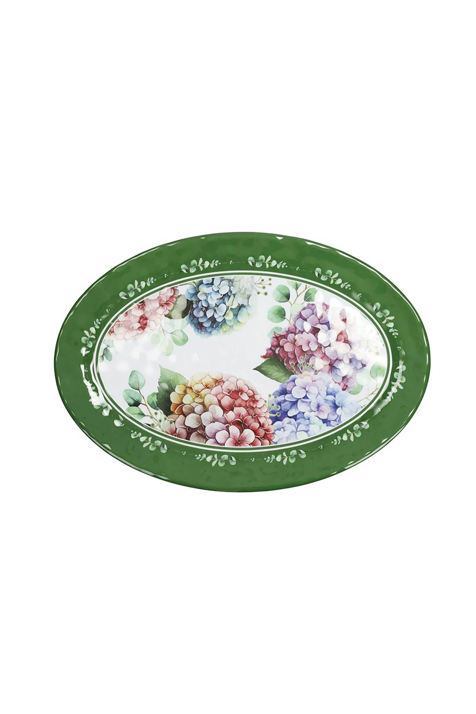 BRANDANI Brandani οβάλ πιατέλα από μελαμίνη 35 x 25 x 2 cm "Flora" - 8029722511962