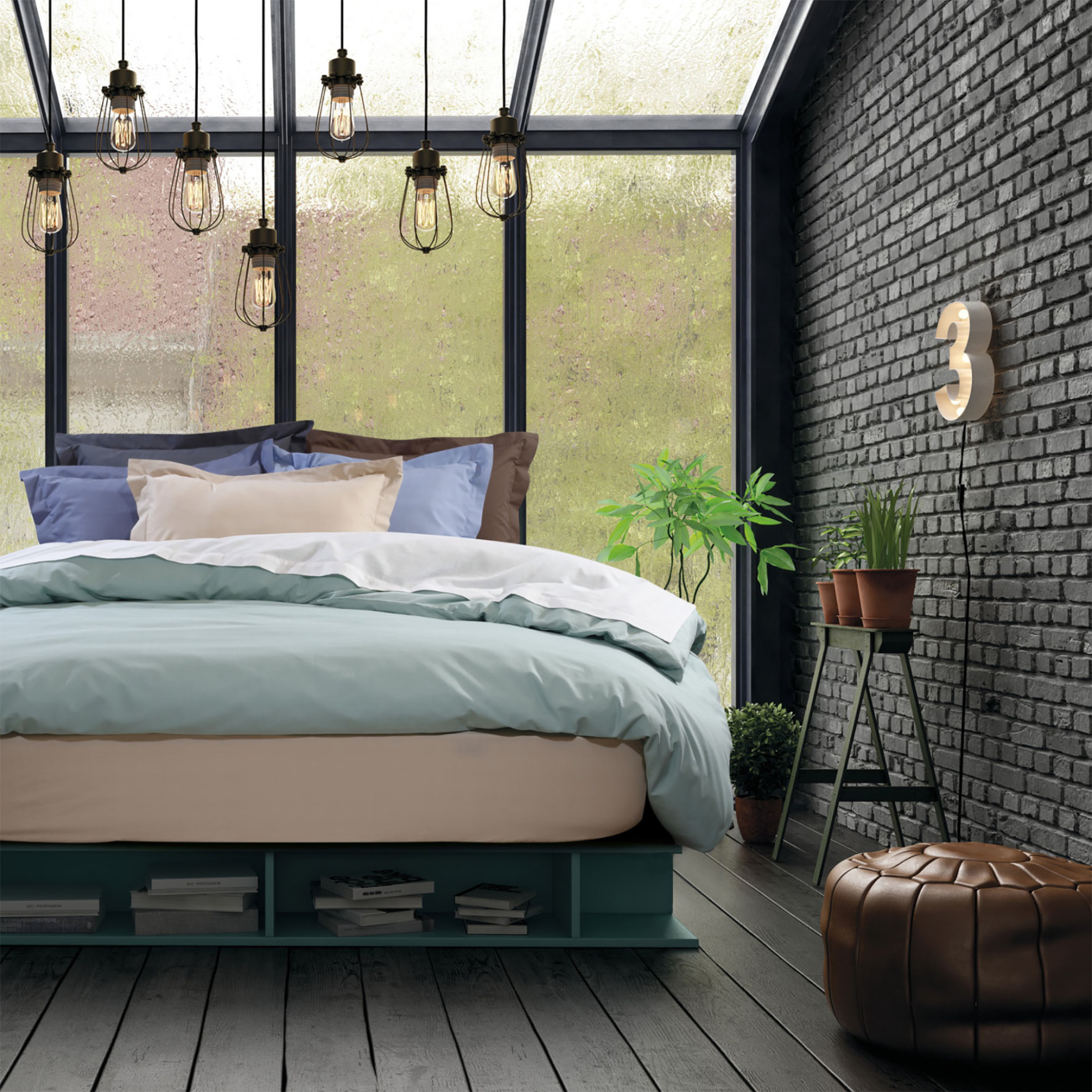 Das home σεντόνι μονό "1004 Colour Best" 170 x 260 cm - 422400011004 Καφέ φωτογραφία
