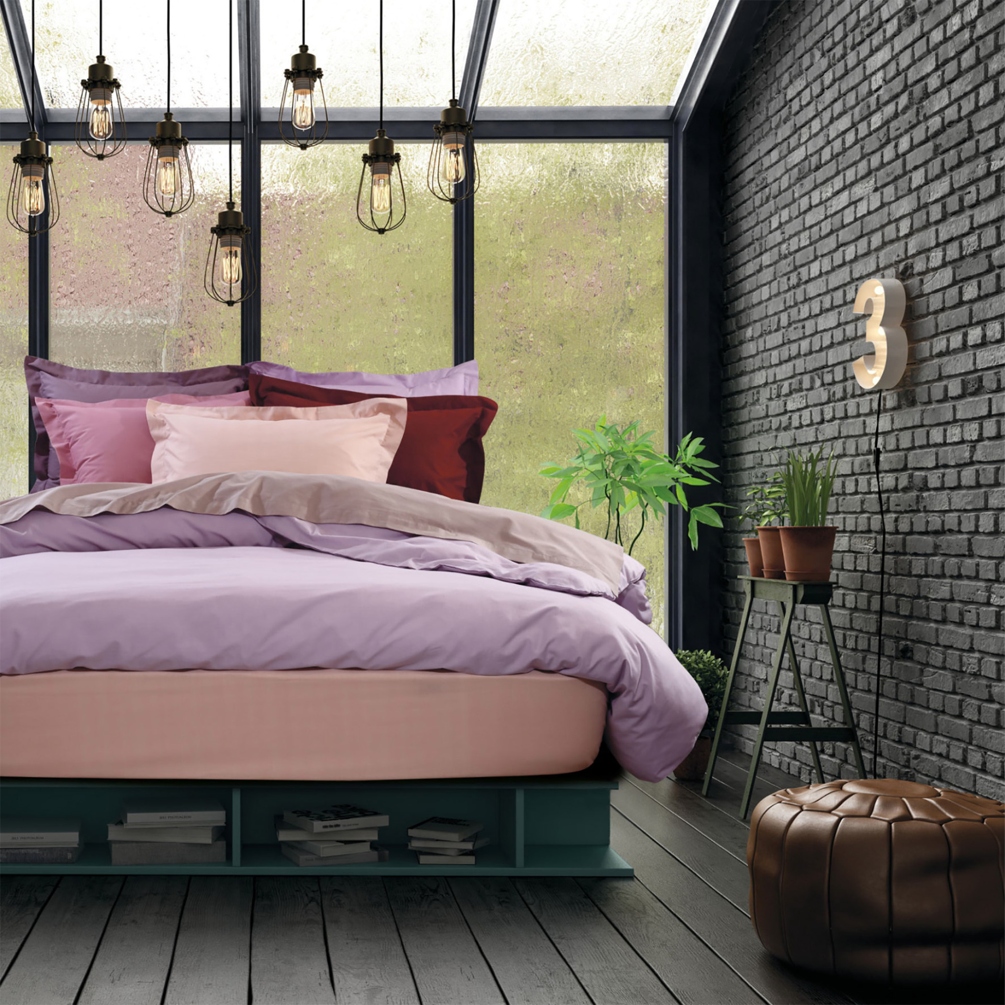 Das home σεντόνι μονό "1010 Colour Best" 170 x 260 cm - 422400011010 Μοβ φωτογραφία
