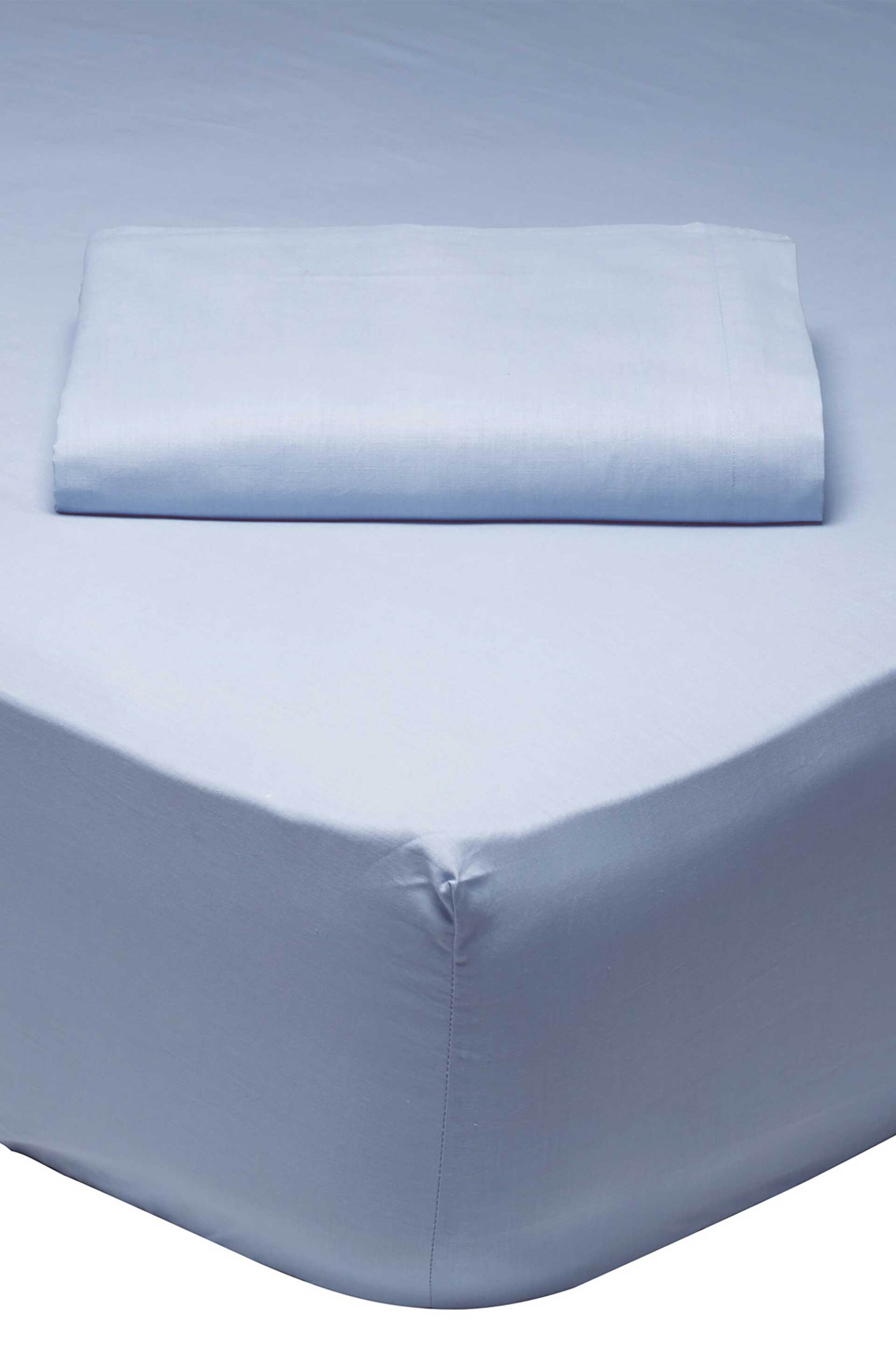 Das home σεντόνι ημίδιπλο με λάστιχο "1005 Colour Best" 120 x 200 + 35 cm - 422410041005 Μπλε Ανοιχτό