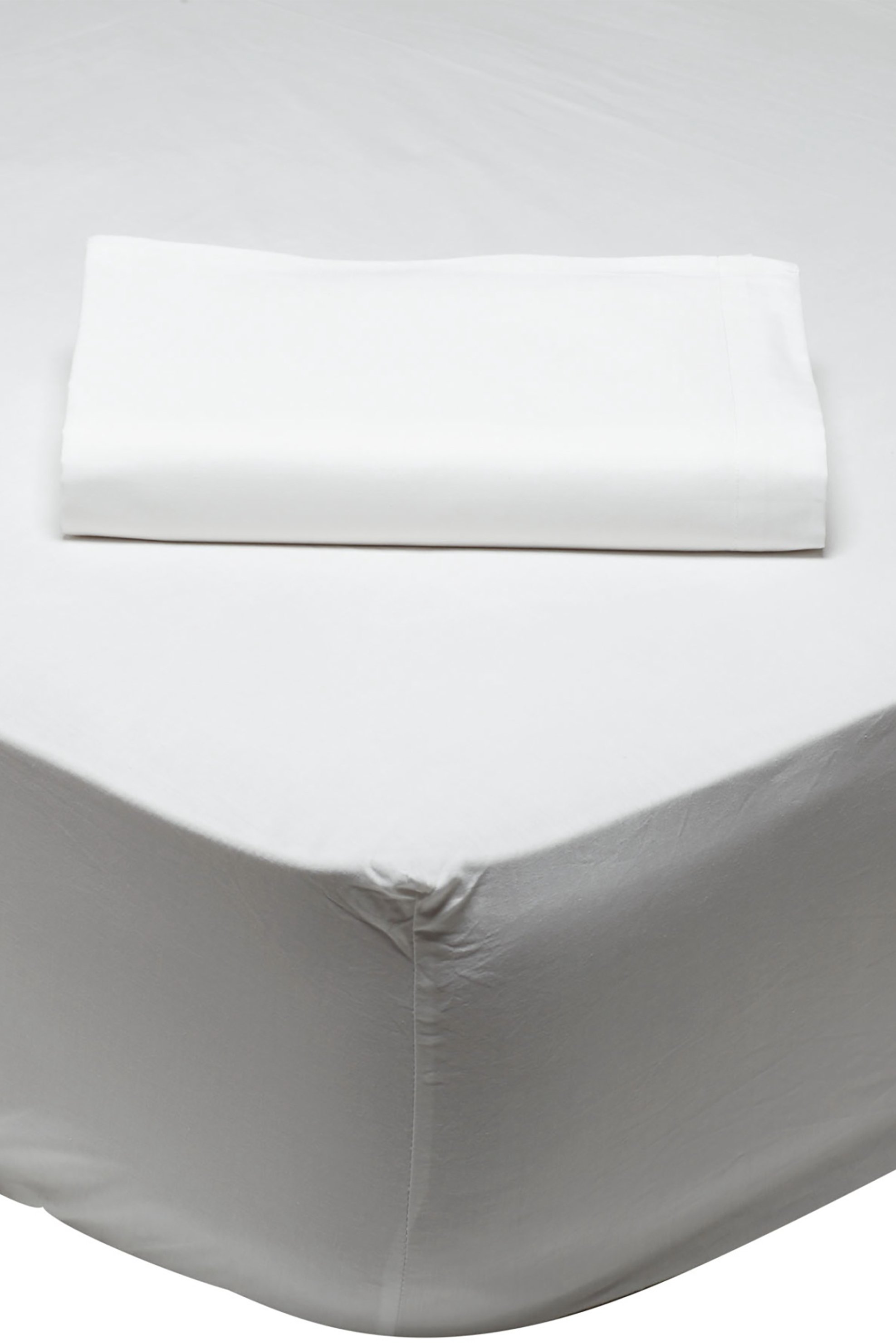 DAS HOME Das home σεντόνι μονό με λάστιχο "1001 Colour Best" 100 x 200 + 35 cm - 422410031001 Λευκό