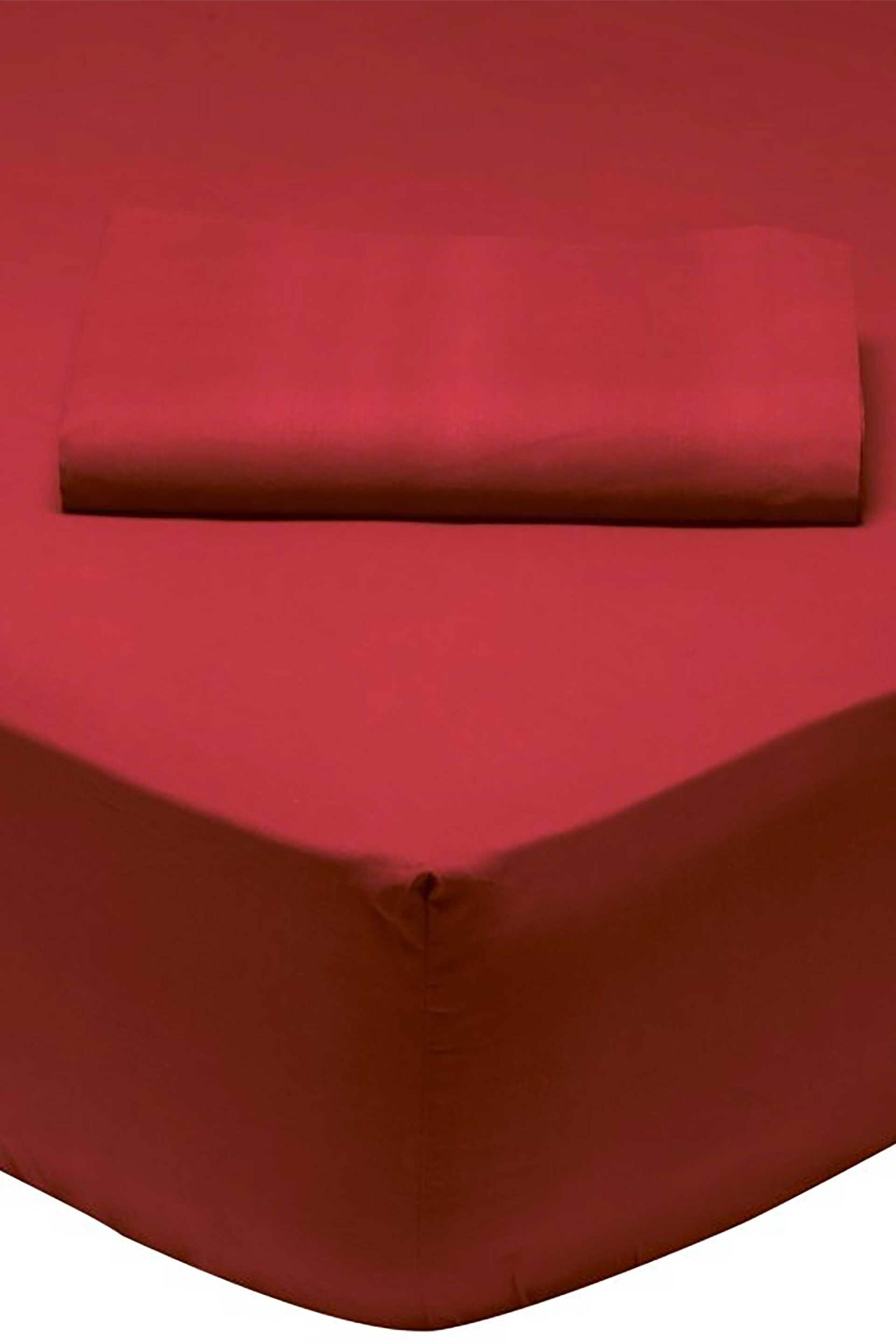 Das home σεντόνι μονό με λάστιχο "1014 Colour Best" 100 x 200 + 35 cm - 422410031014 Μπορντό