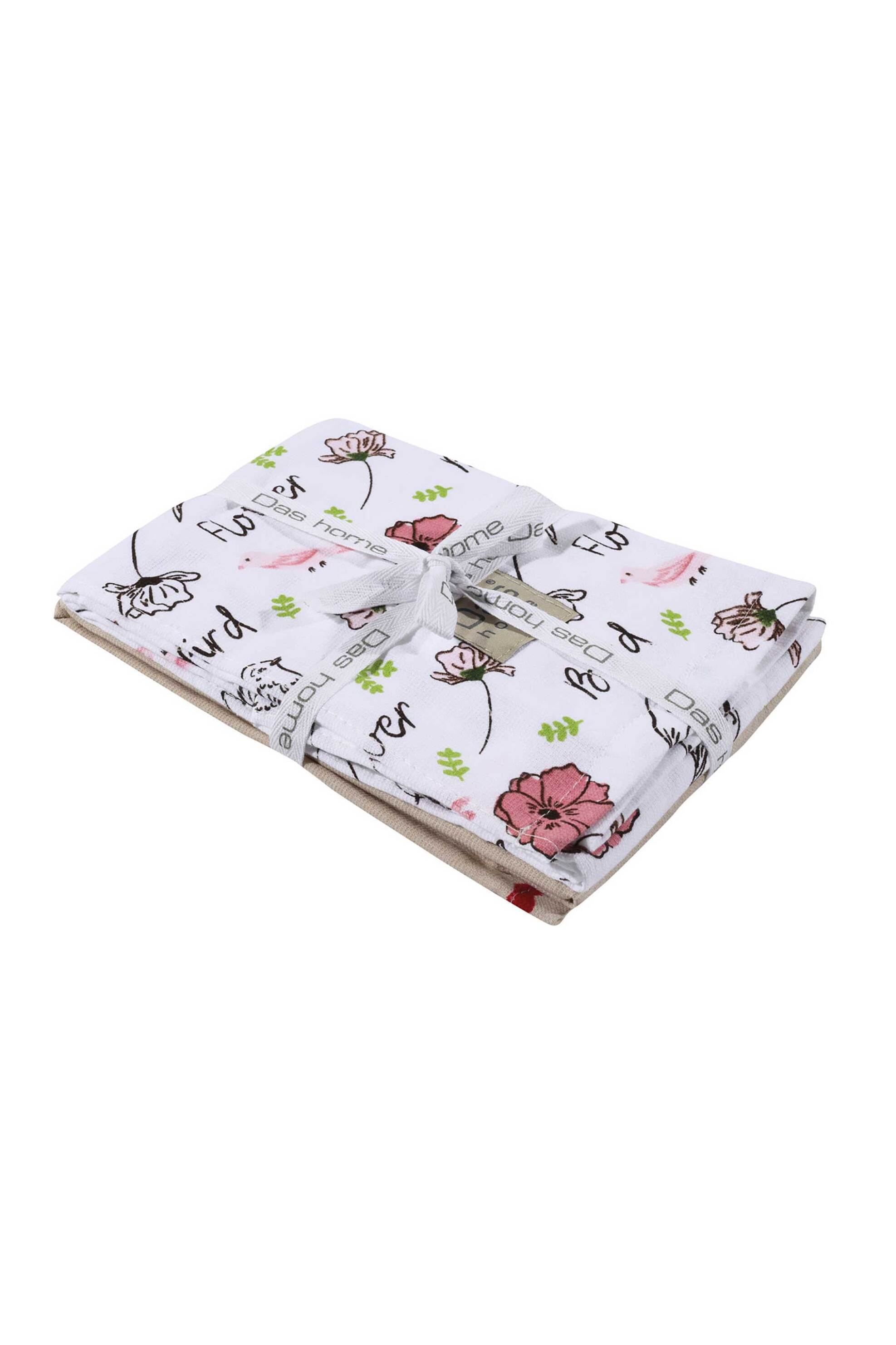 Das Home σετ ποτηρόπανα με logo patch 40 x 65 cm - 527040650637 Λευκό φωτογραφία