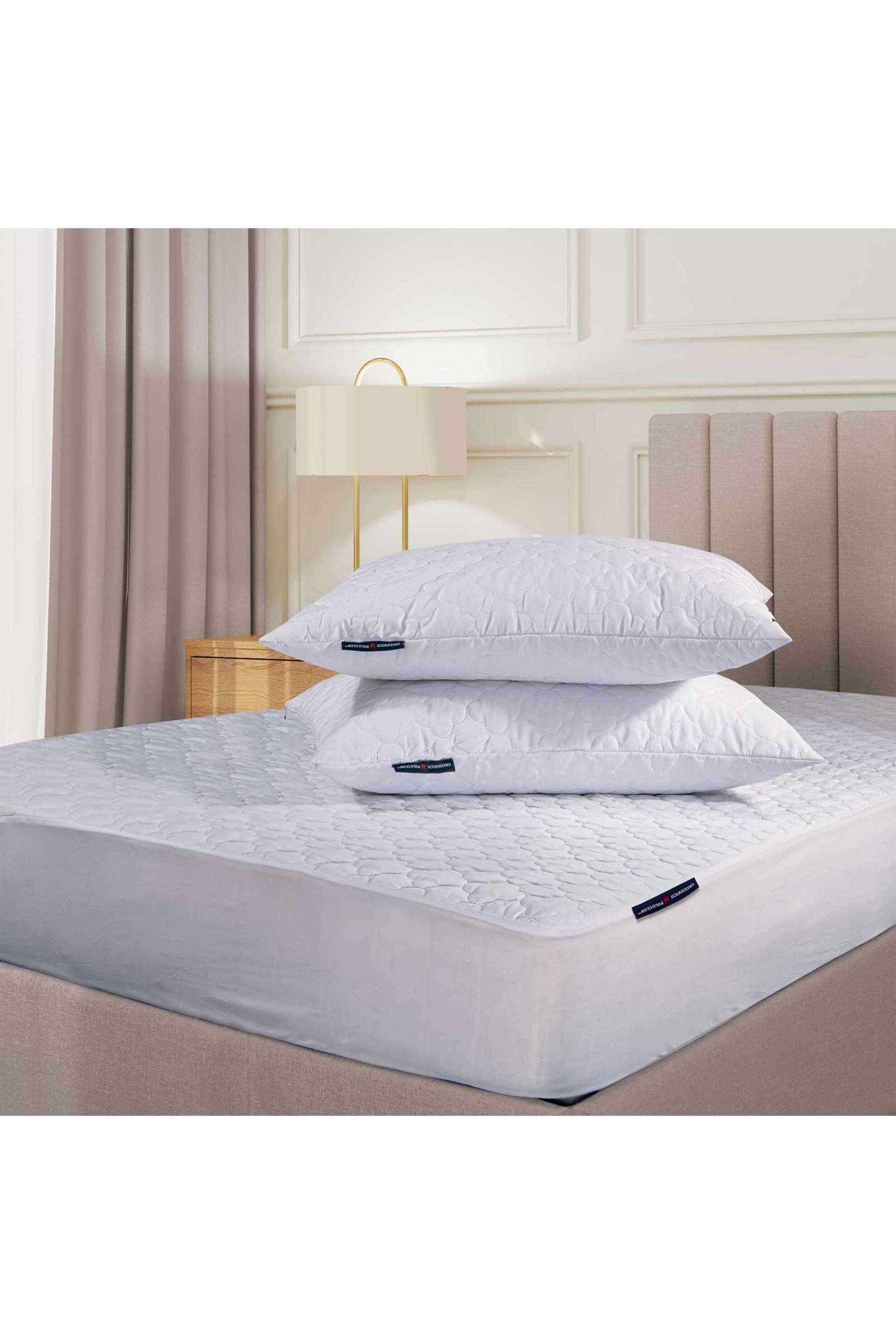 Das home επίστρωμα καπιτονέ μονόχρωμο "2340" 120 × 200 + 35 cm - 421912202340 Λευκό φωτογραφία